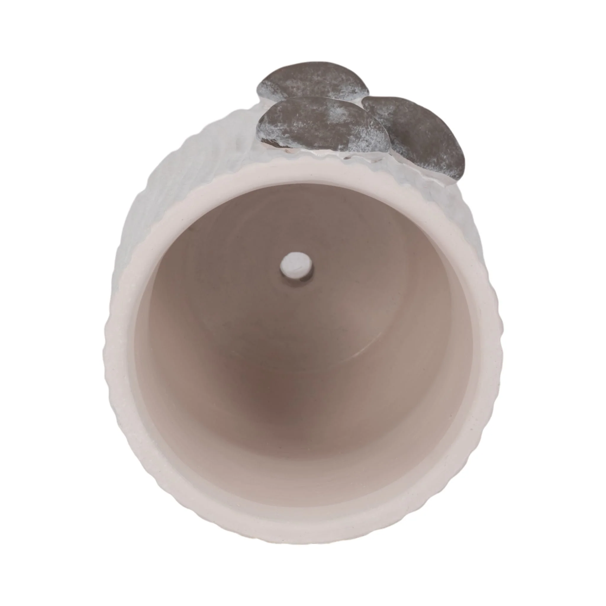 6" Mushroom Applique Planter, Grey - Image 5
