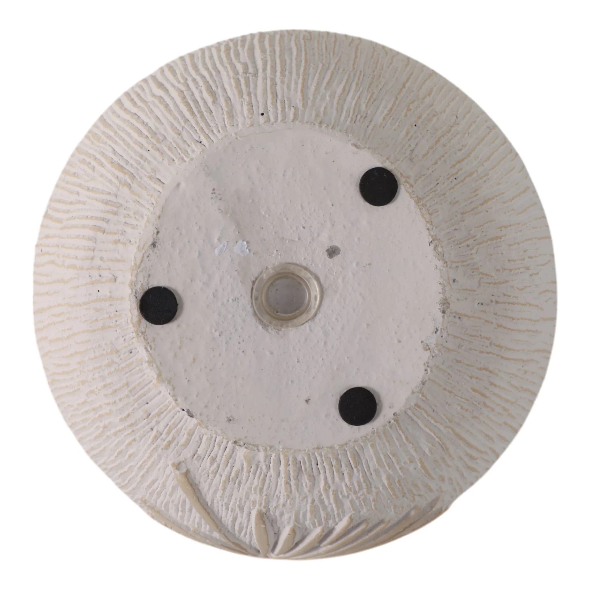 6" Pampas On Rounded Planter, Ivory - Image 7