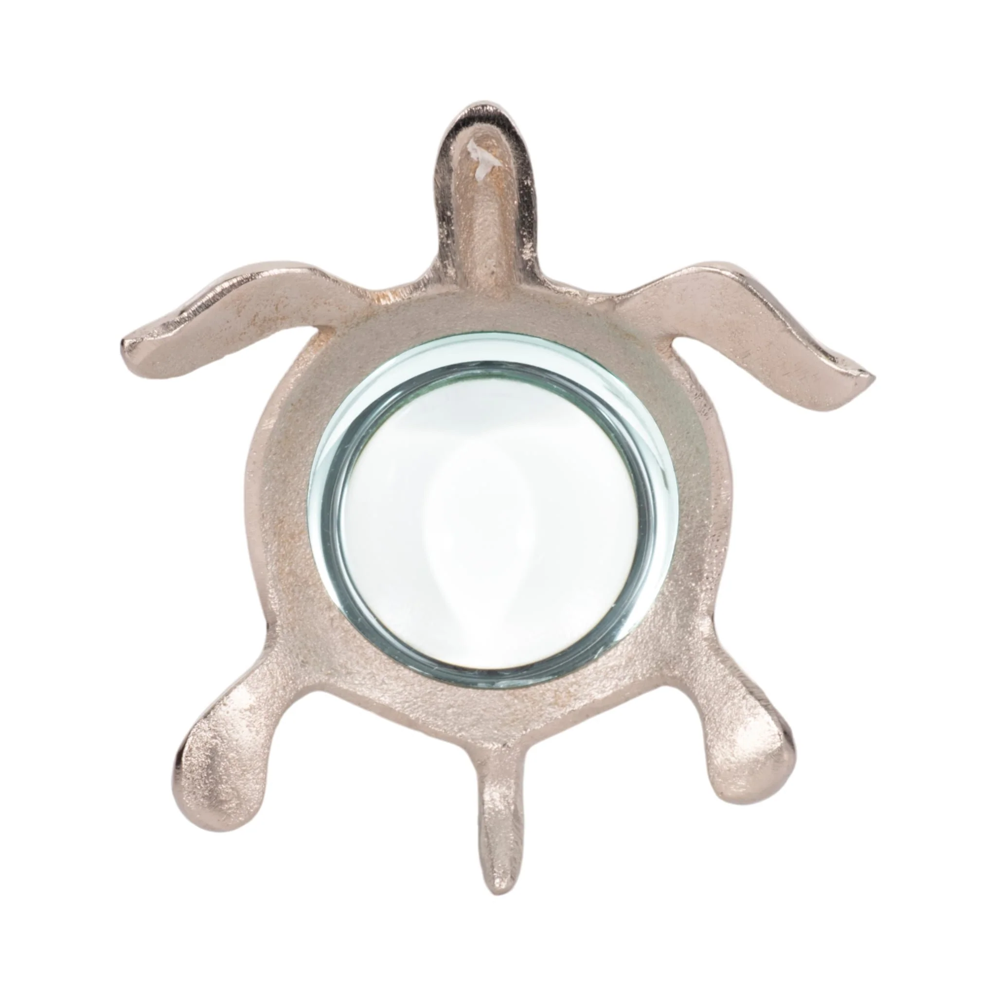 6" Sea Turtle Magnifying Glass, Silver - Image 6