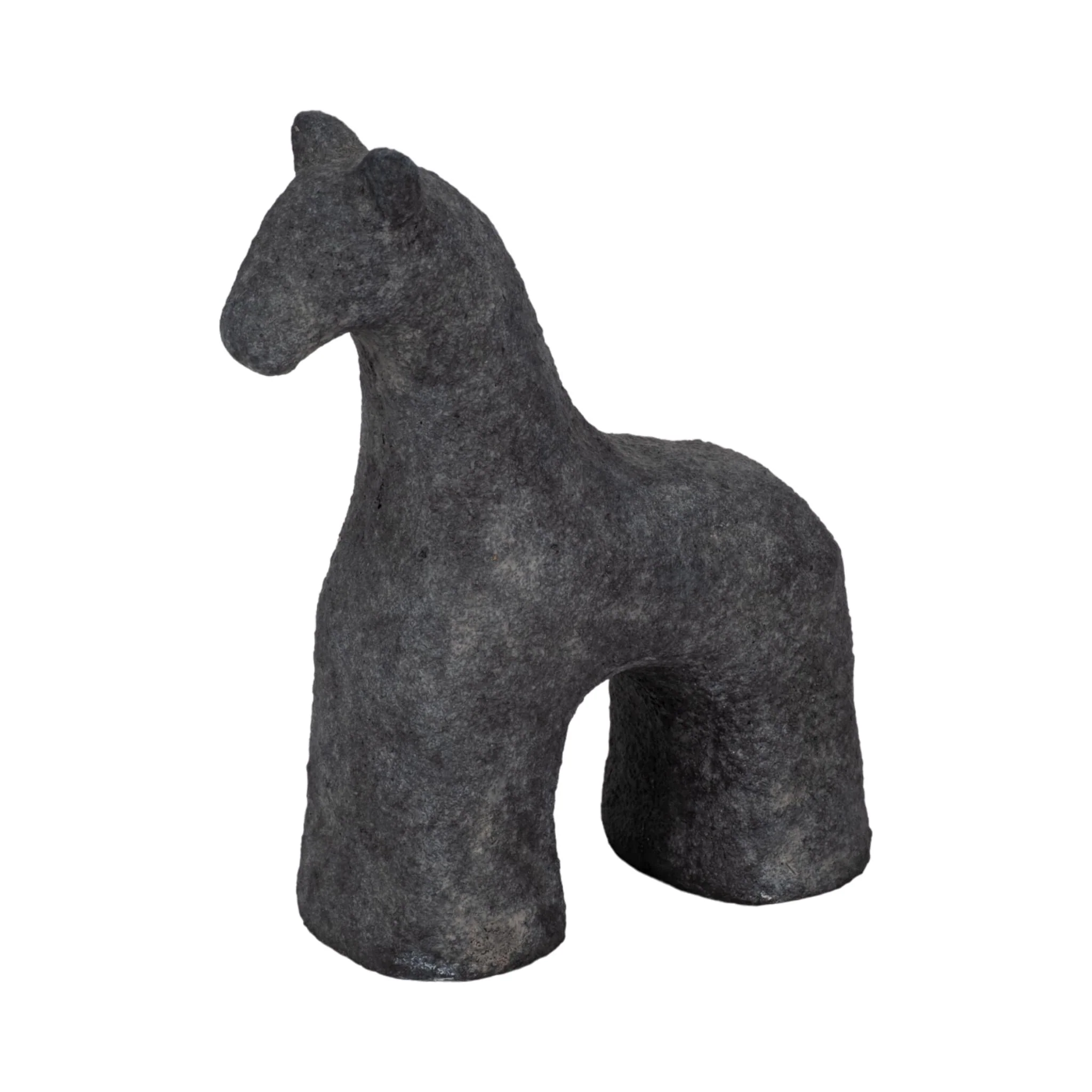 6" Textured Horse, Black - Image 2