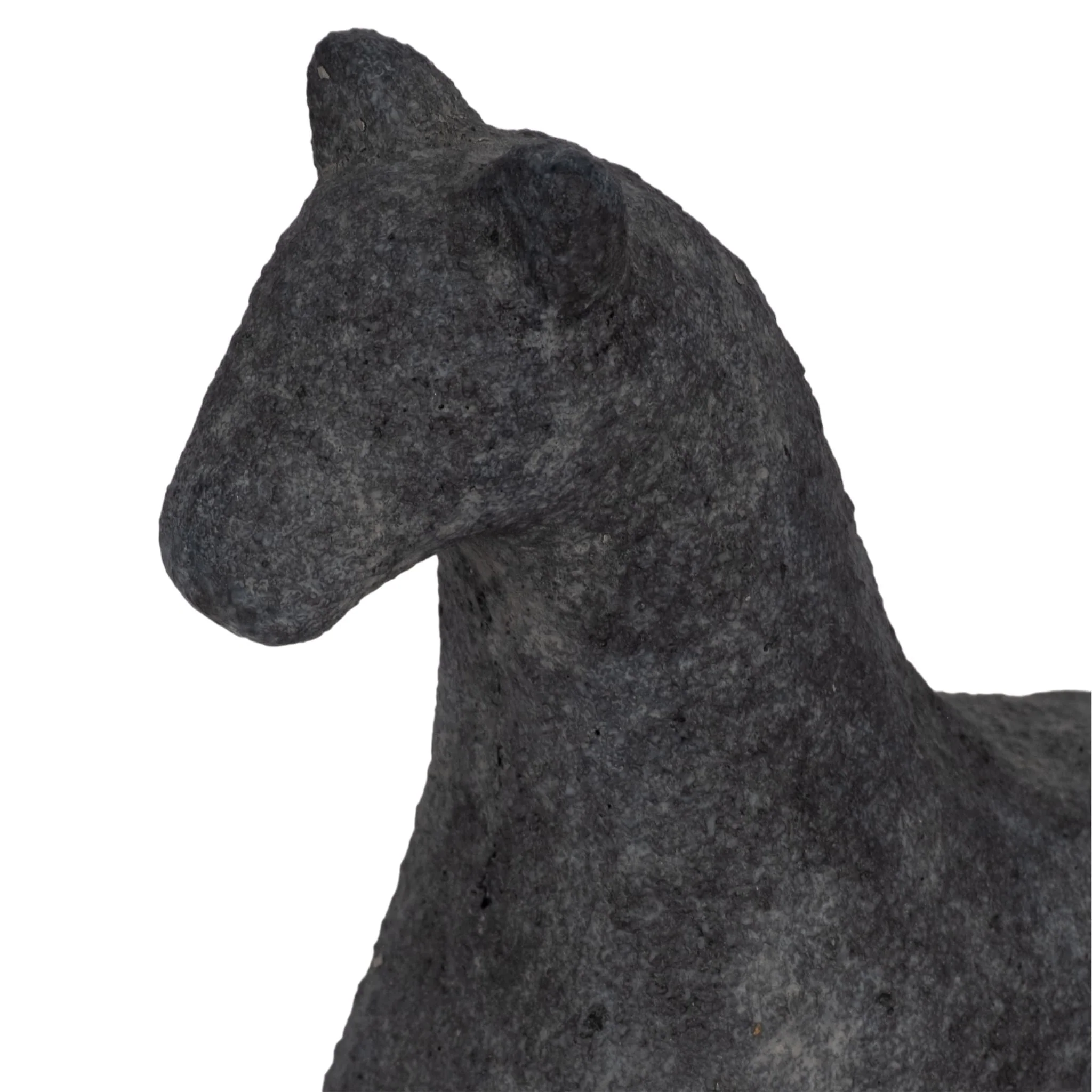 6" Textured Horse, Black - Image 5