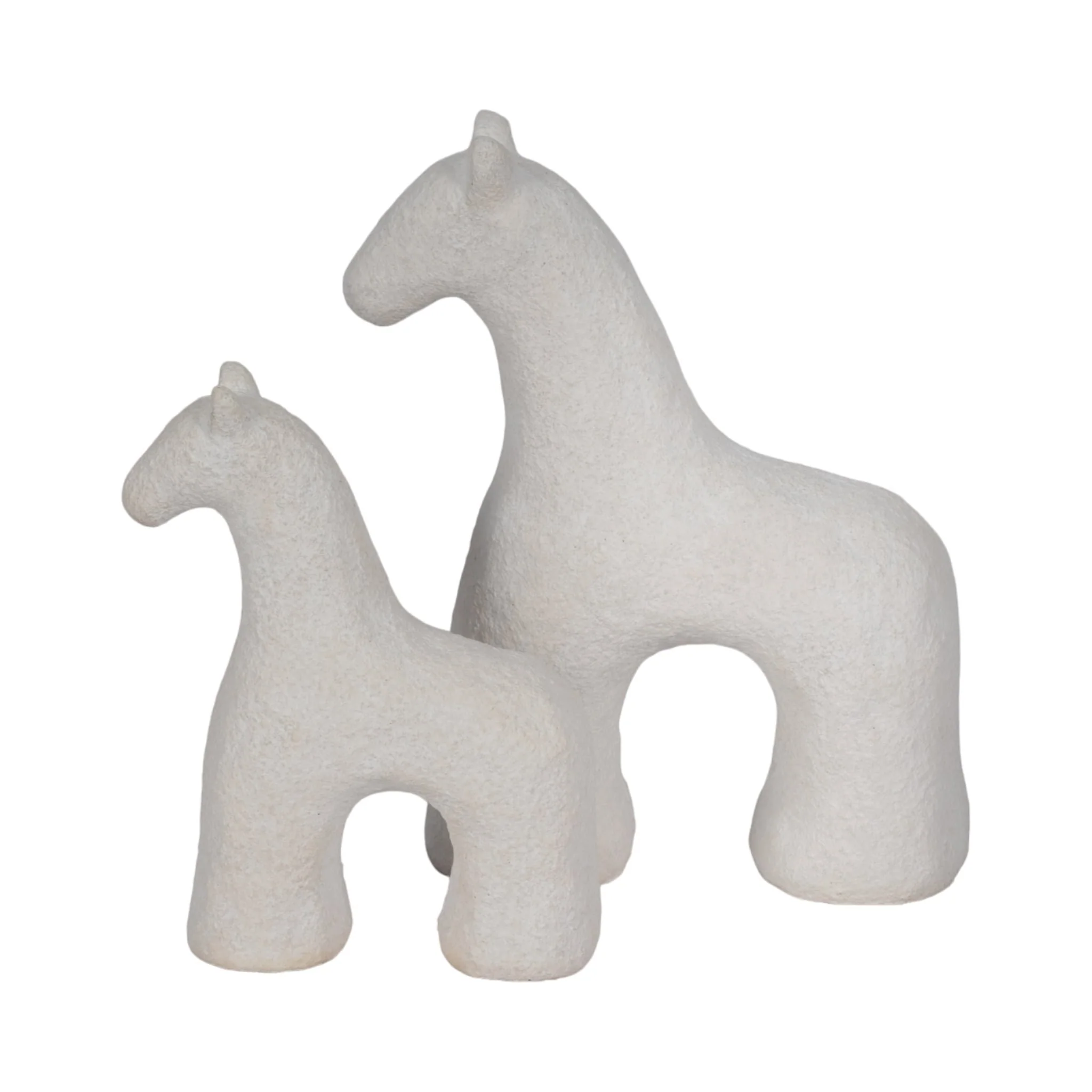 6" Textured Horse, White - Image 8