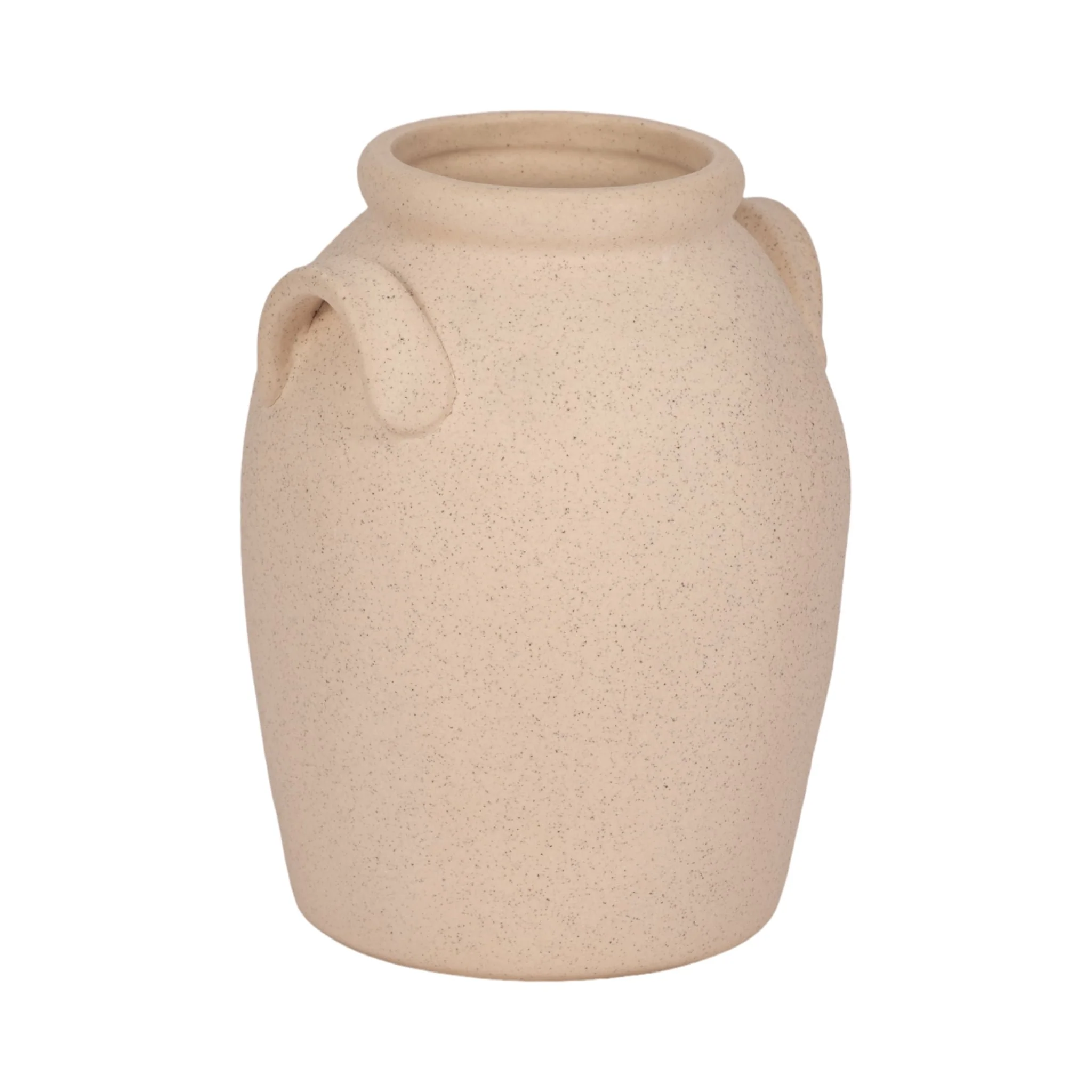 6" Textured Jug With Handles, Sand - Image 3
