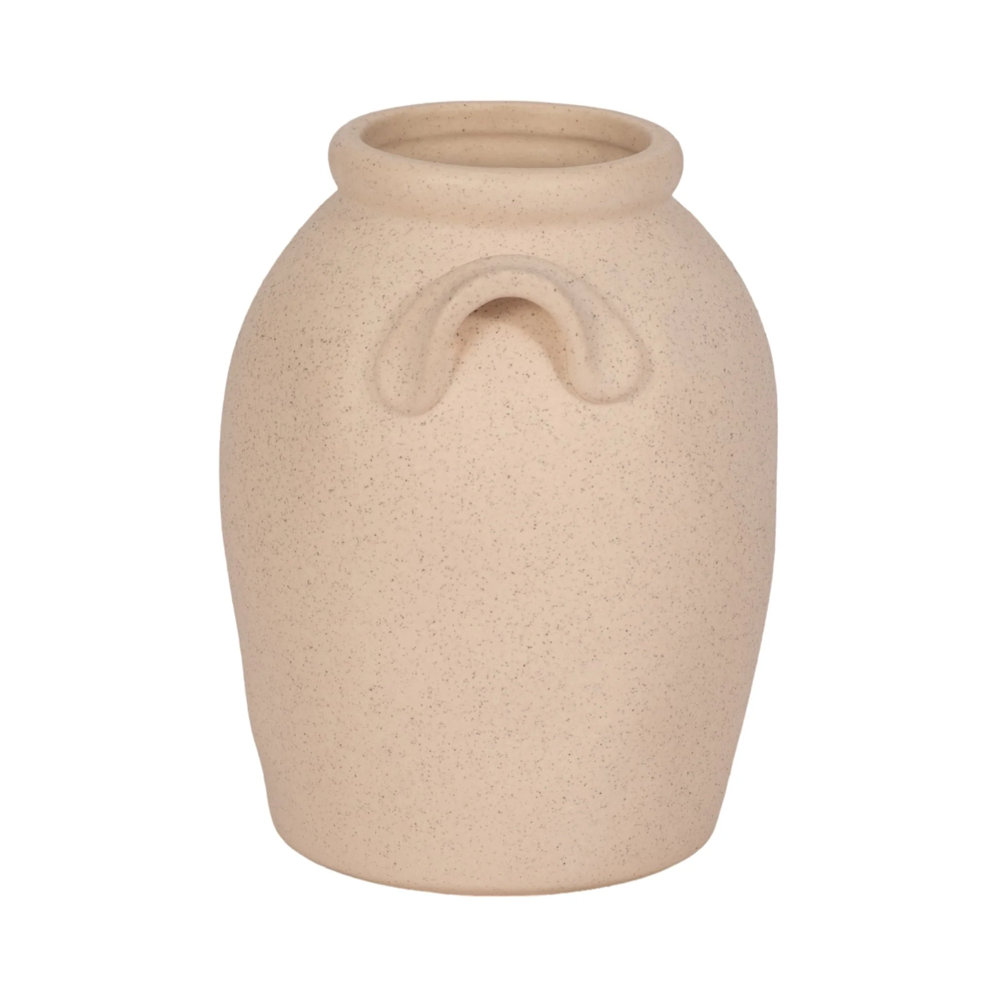 6" Textured Jug With Handles, Sand - Image 4
