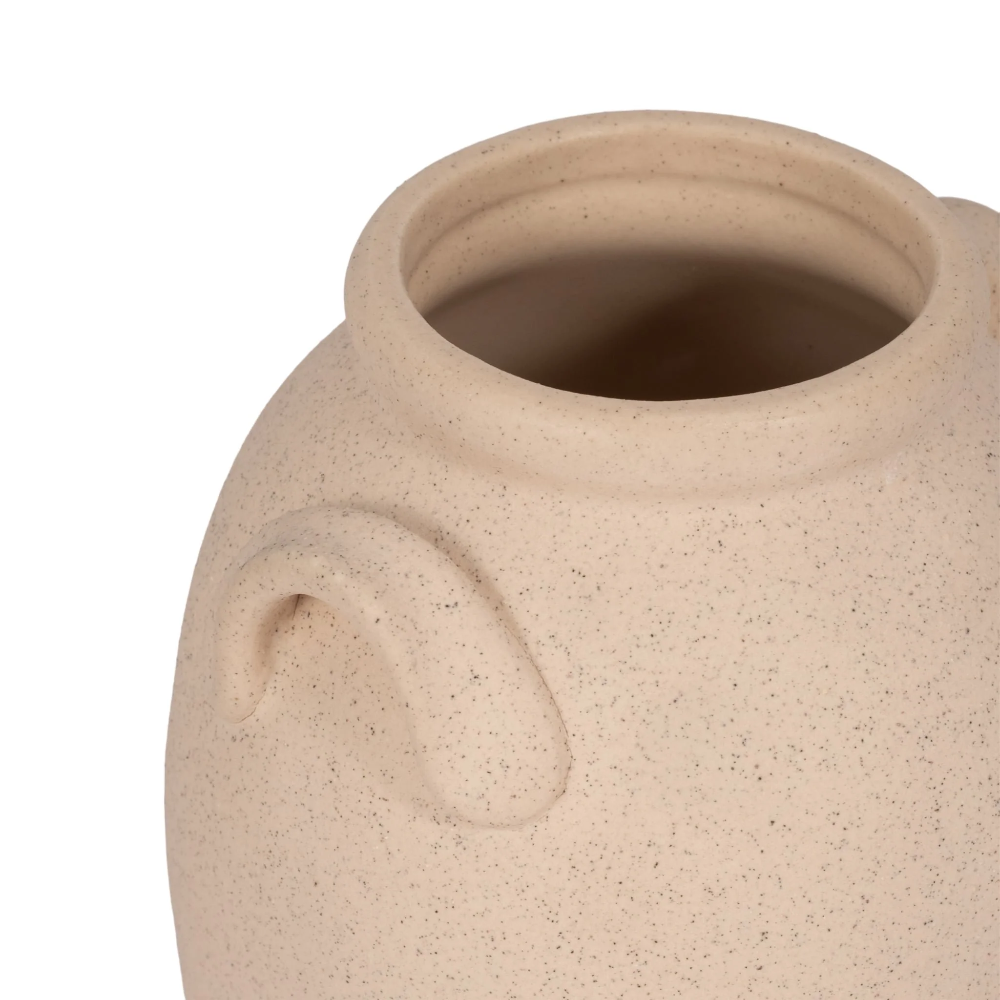 6" Textured Jug With Handles, Sand - Image 5