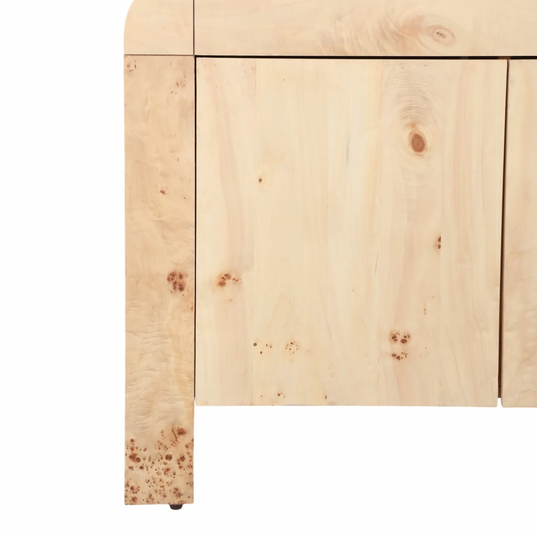 60" Burl Wood Sideboard, Natural - Image 5