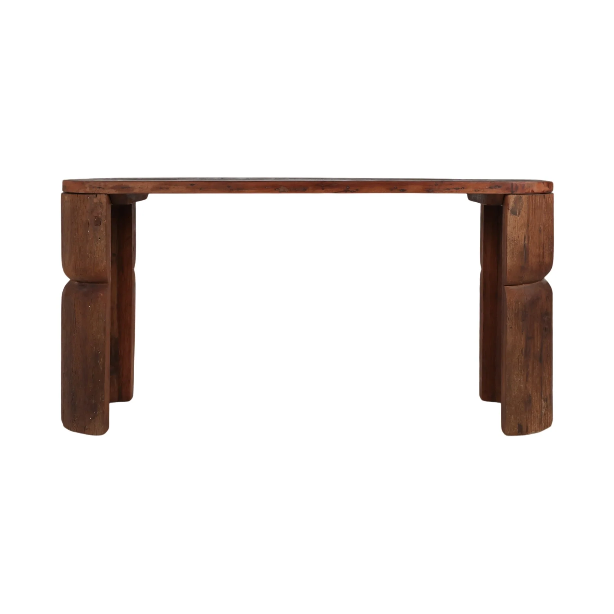 60x30 Reclaimed Wood Console Table, Natural - Image 4