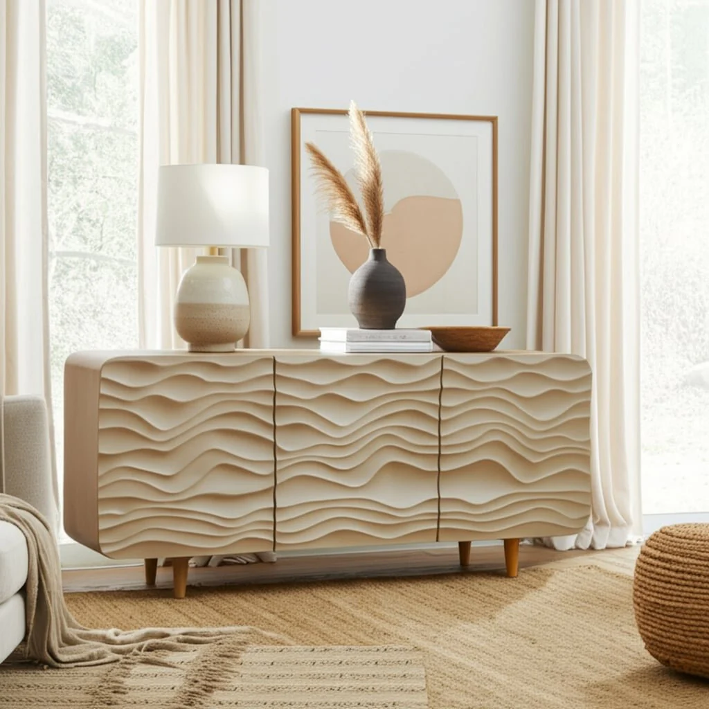 60x30" Shorefront Cabinet, Tan - Image 11