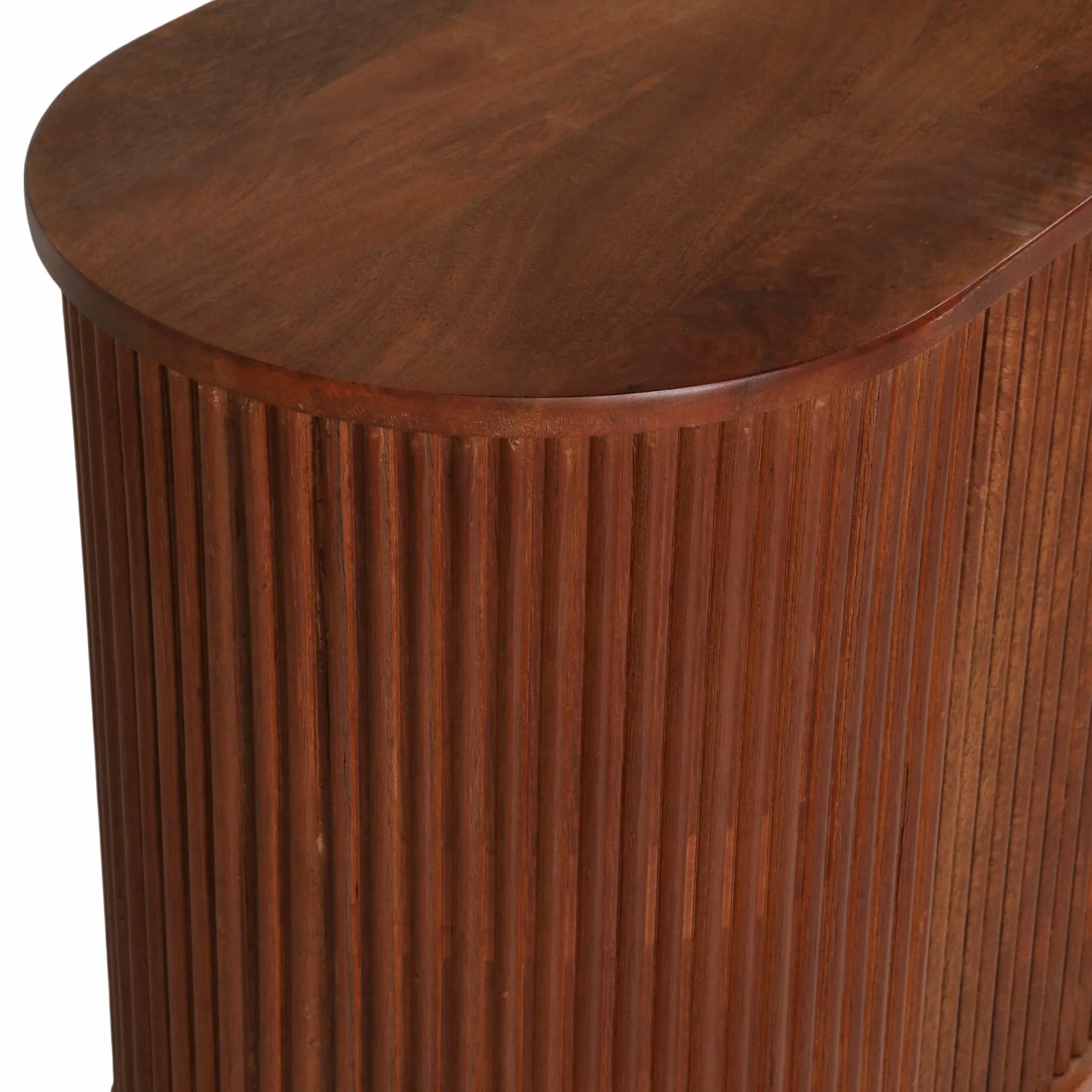 63" Rounded Ridges Sideboard, Brown - Image 6