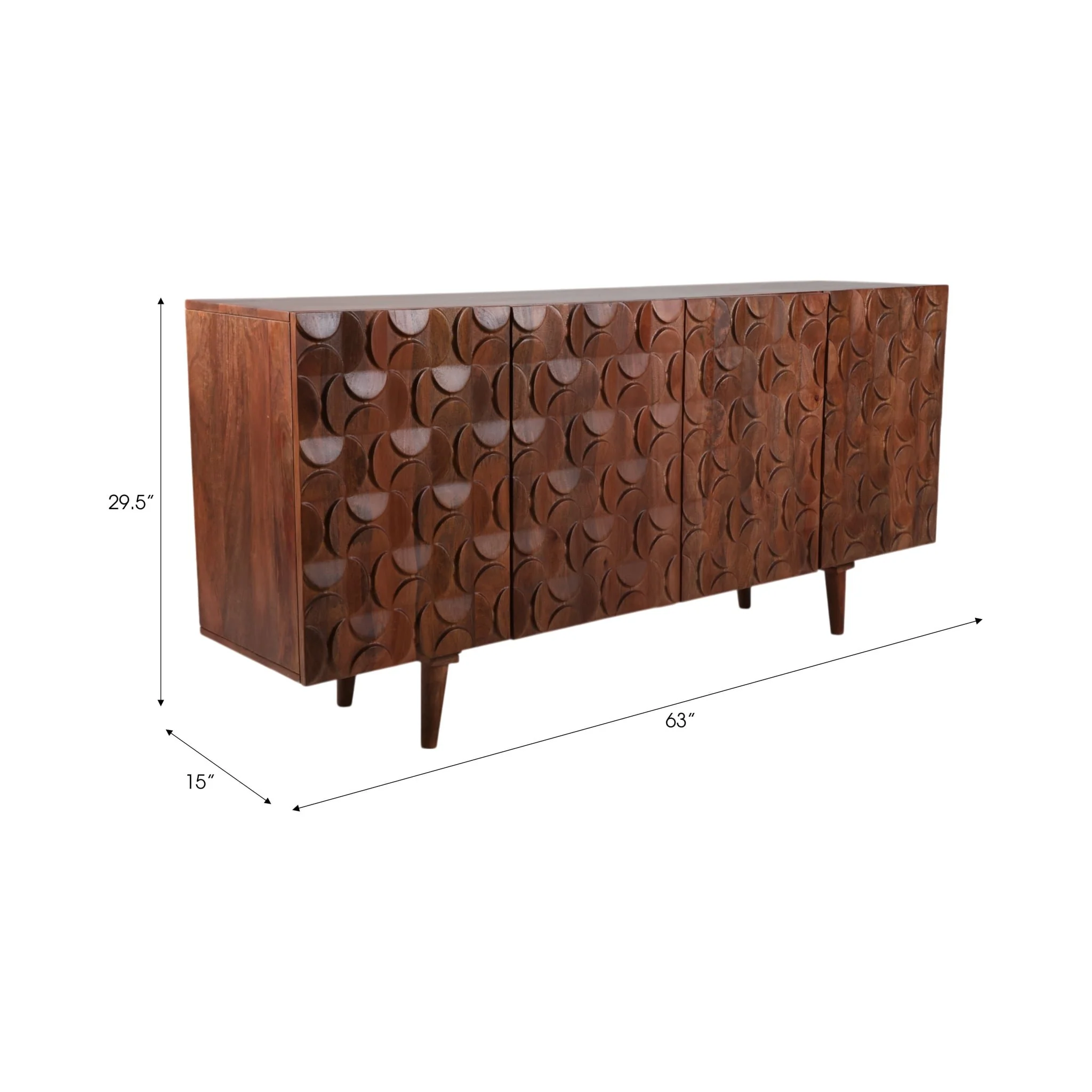 63x30" Mod Front Cabinet, Brown - Image 9