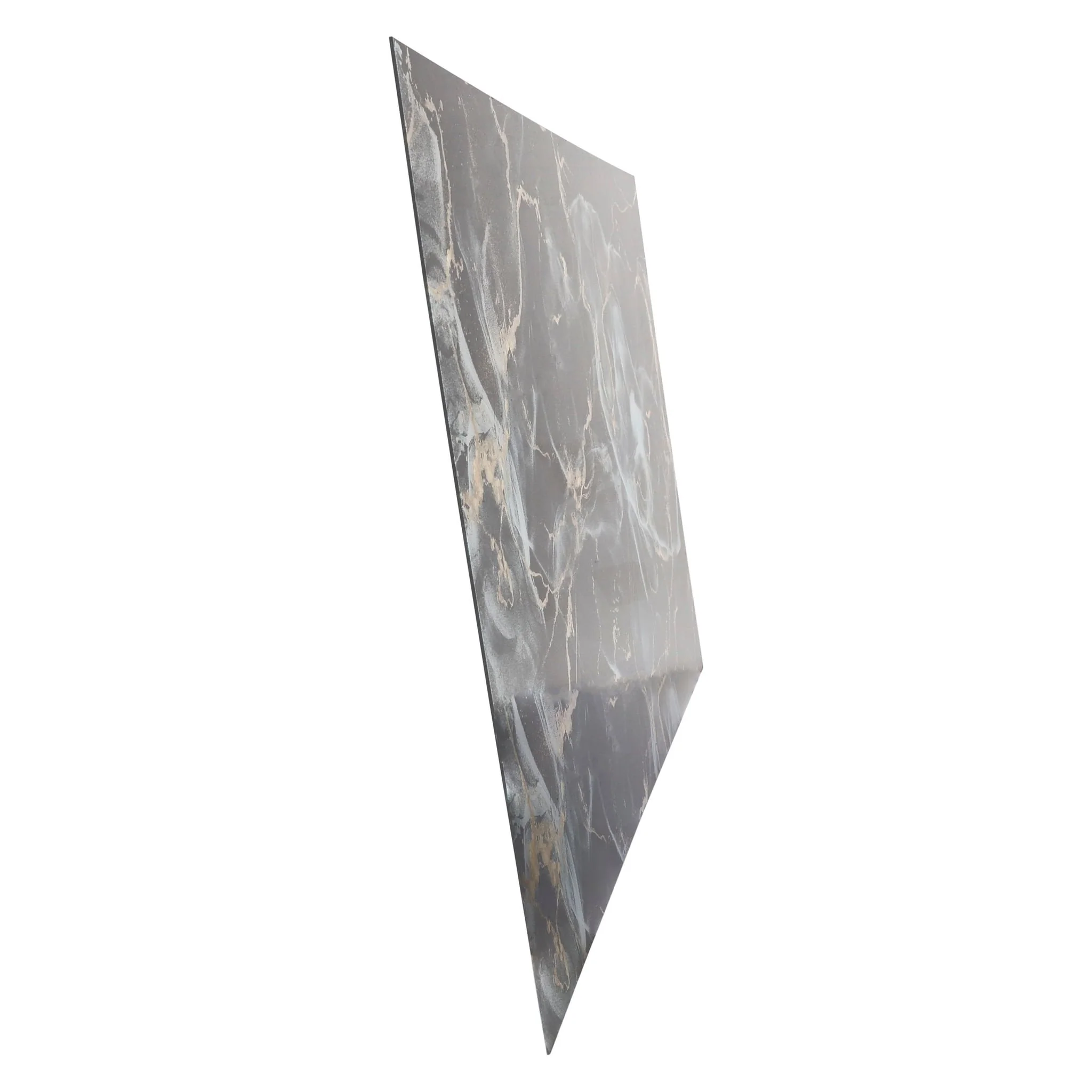 63x43 Abstract Metallic Tempered Glass Art, Multi - Image 2