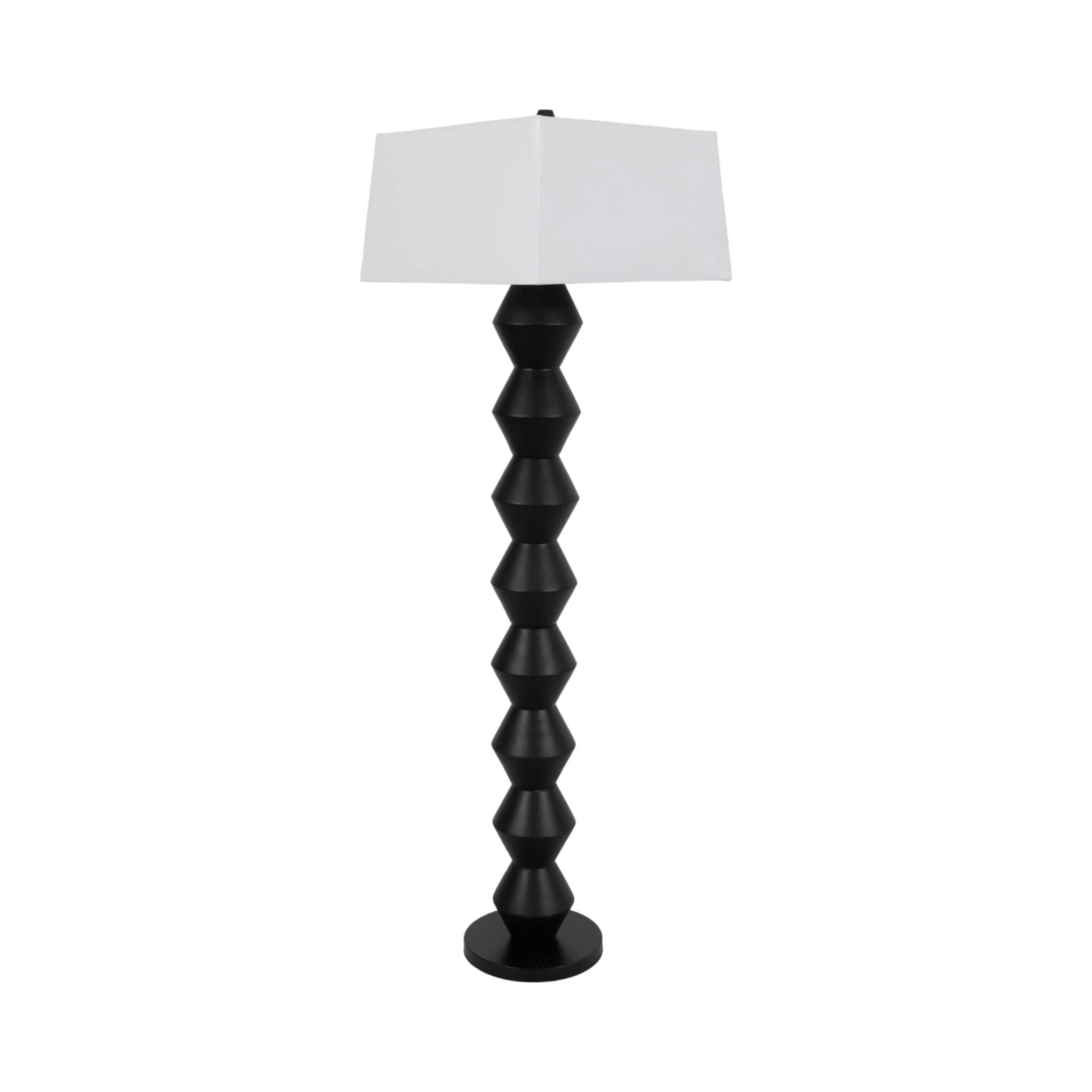 69" Stacked Totem Lamp, Black - Image 4