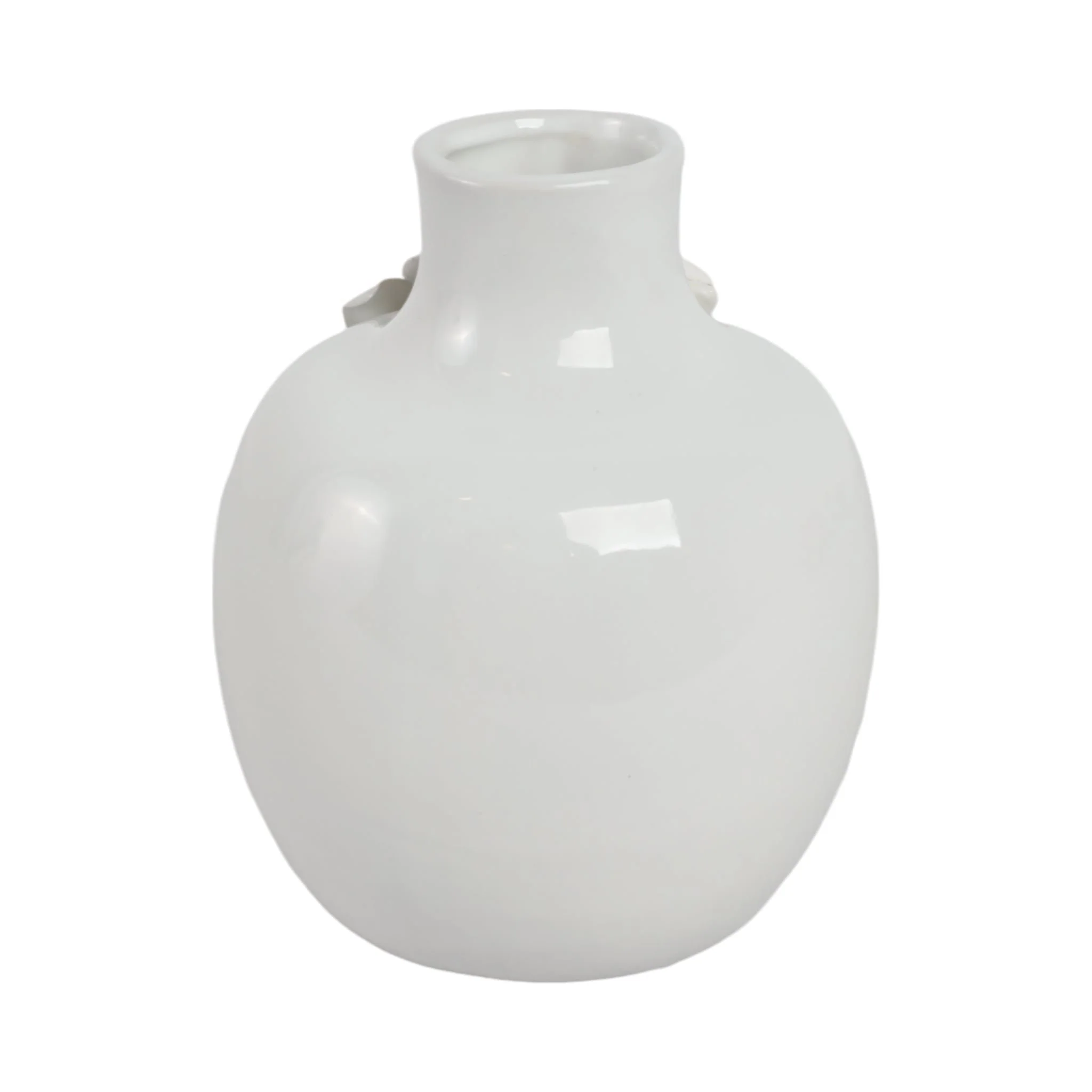 6x5" Rose Applique Bud Vase, Cream - Image 5