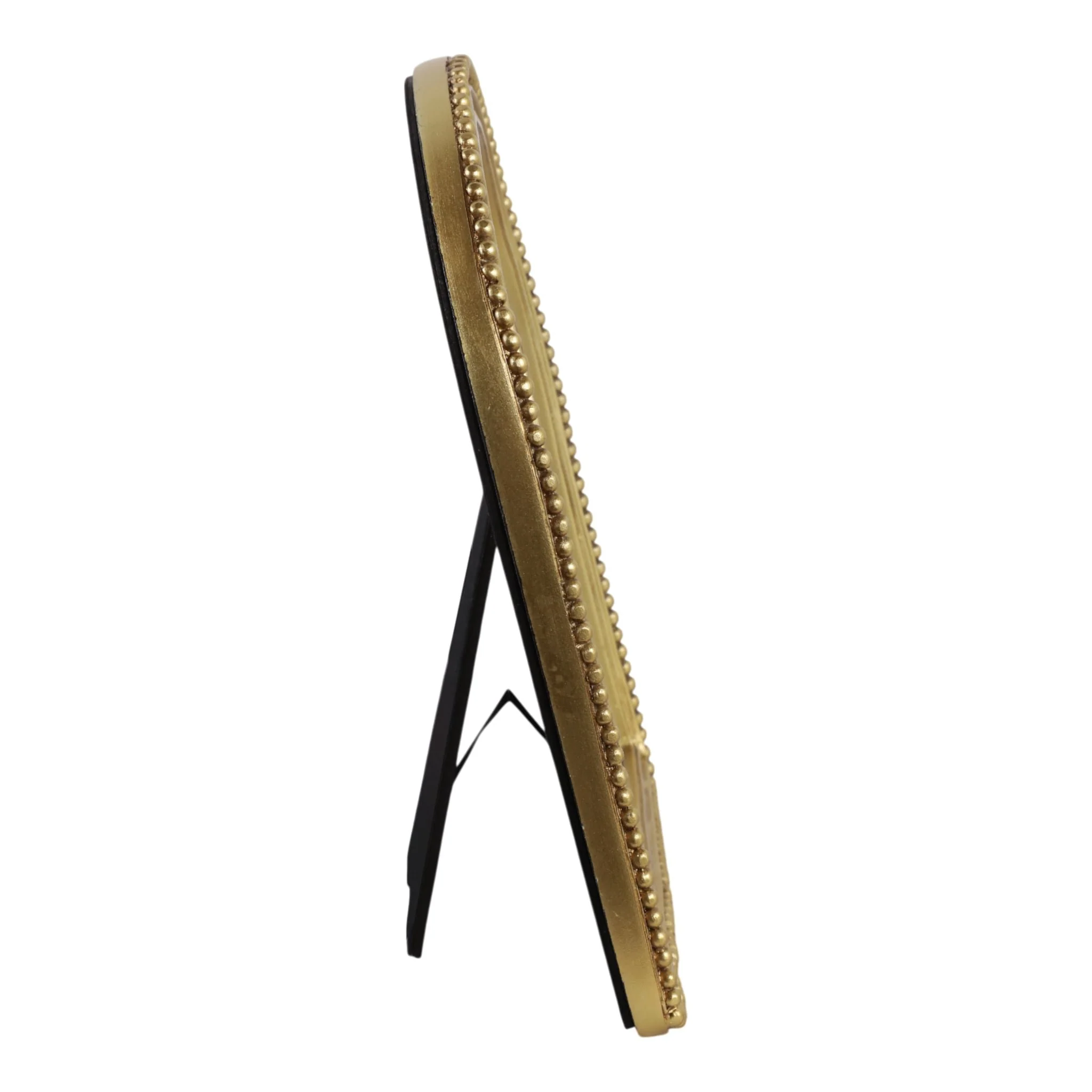 6x8 Photo Frame Matted To 4x6 Beaded Arch, Gold - Image 3
