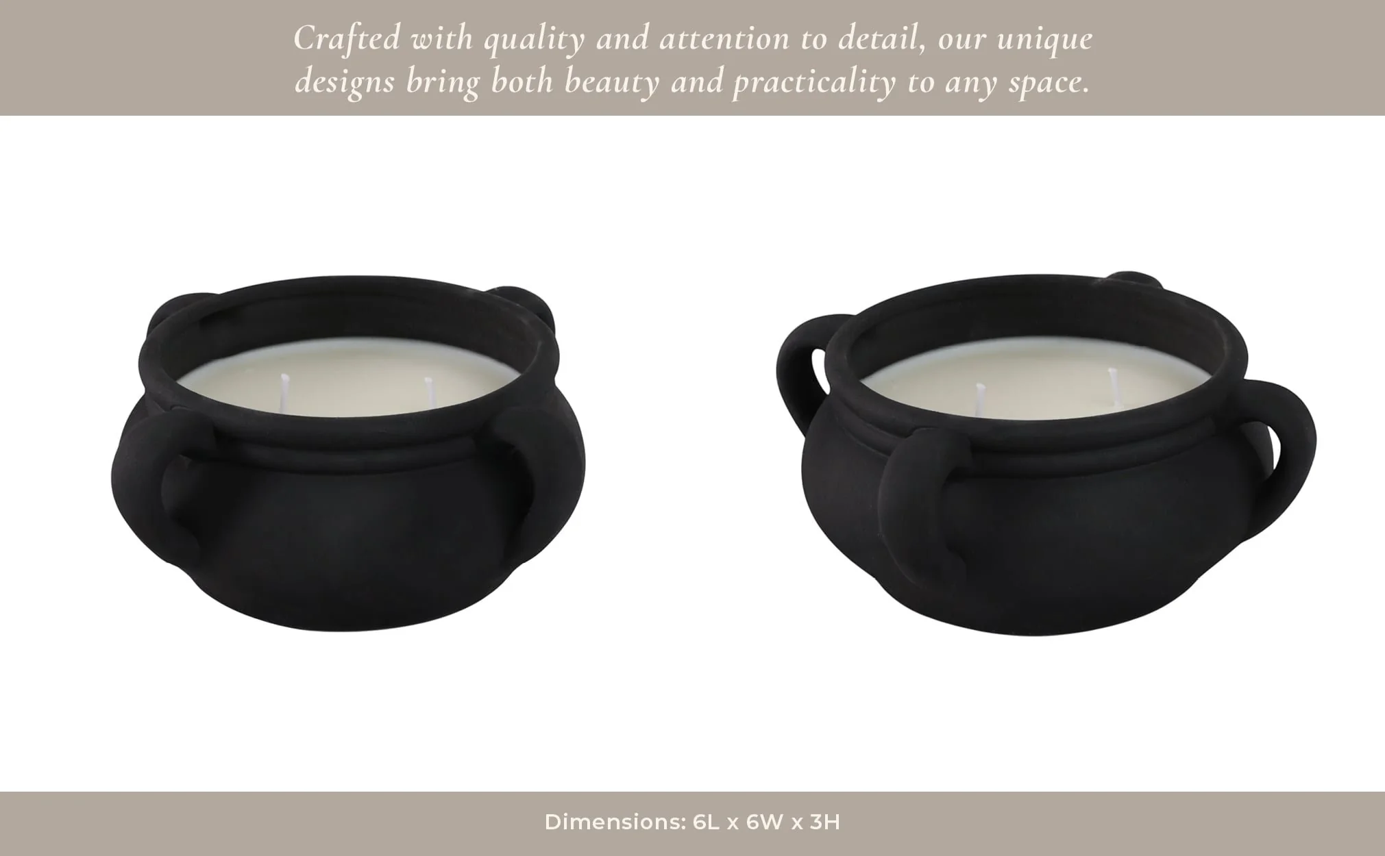 7" 12.5 Oz Black Amber & Sea Salt Bowl Candle, Blk - Image 11