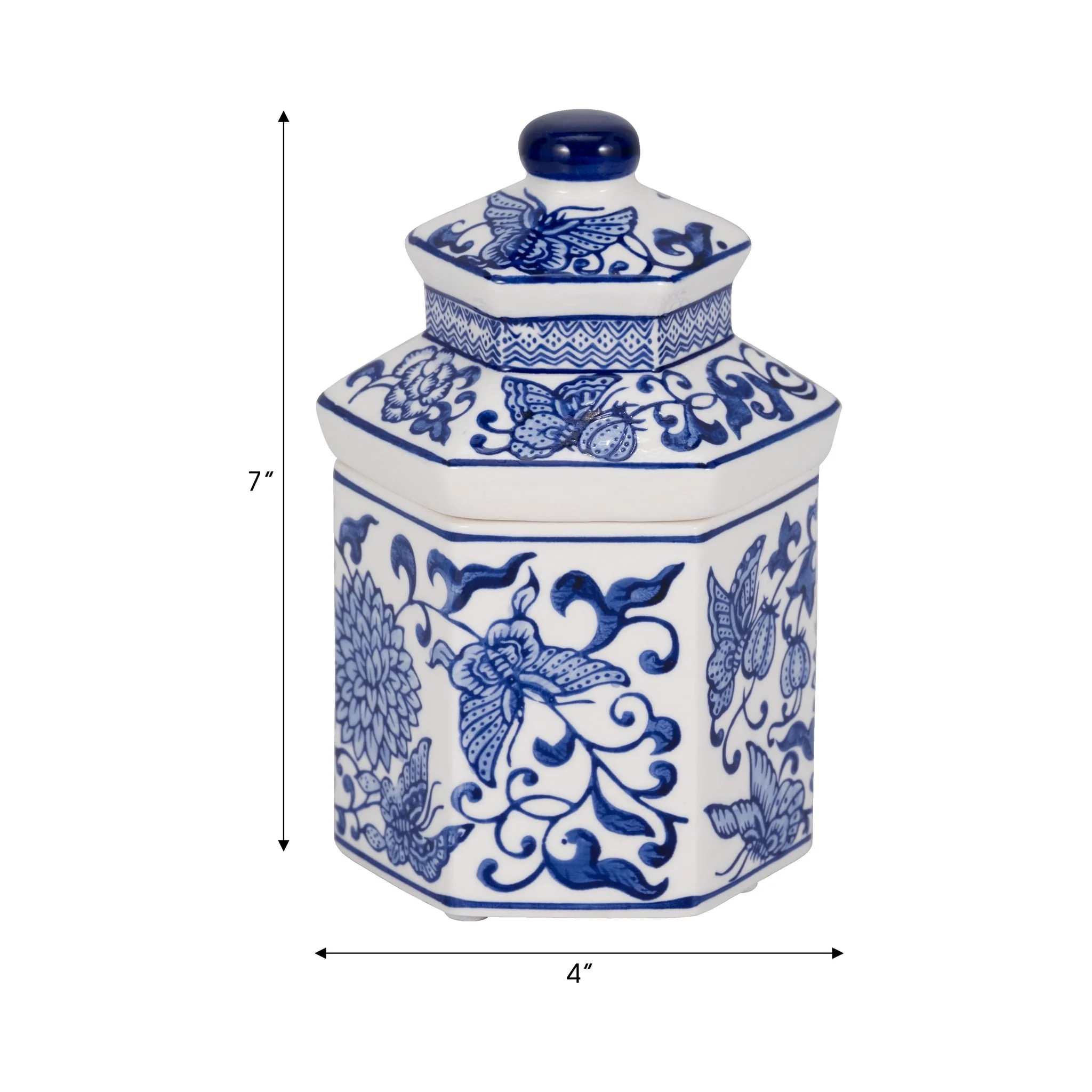 7" 6oz Sandalwood Myrrh Chinoiserie Cndle,blu/wht - Image 8