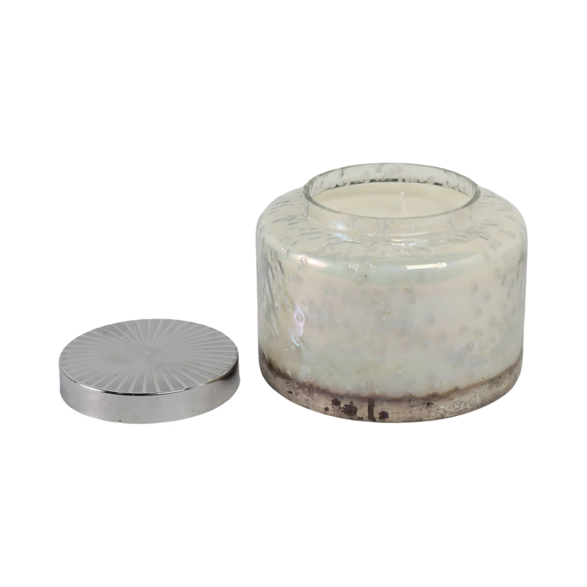 7" 71 Oz Lavender Speckle Lidded Candle, Lt Blue/s - Image 2