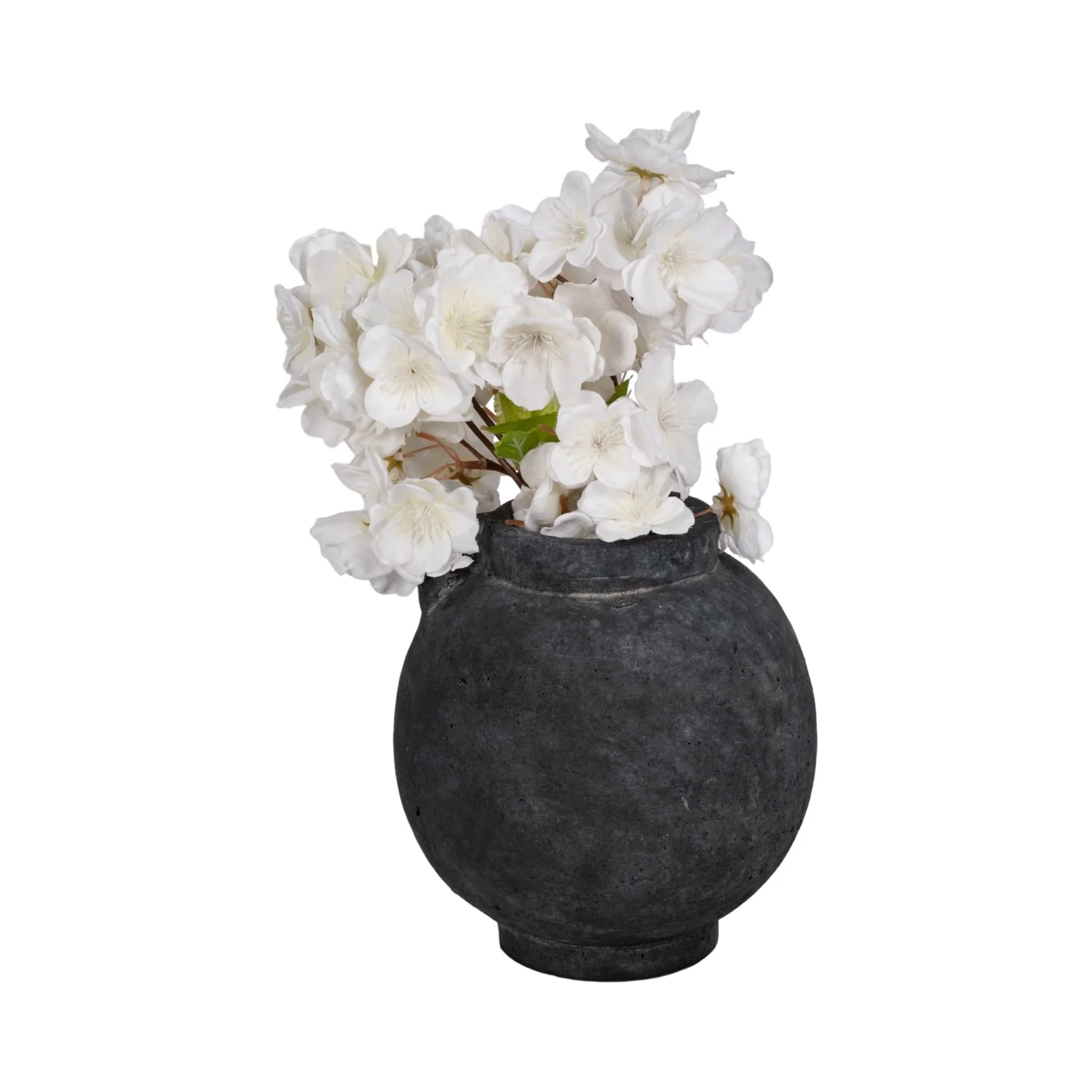 7" Bulbous Jug With Handle, Black - Image 2