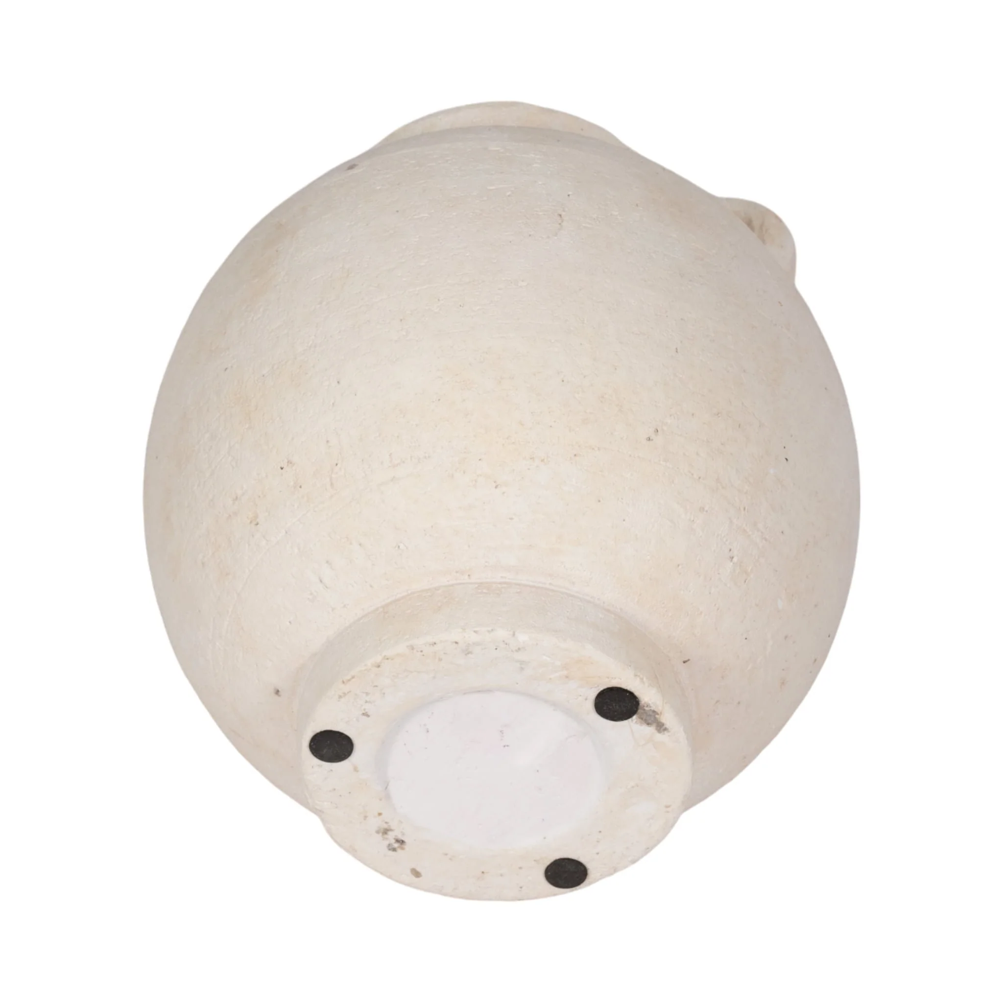 7" Bulbous Jug With Handle, White - Image 7