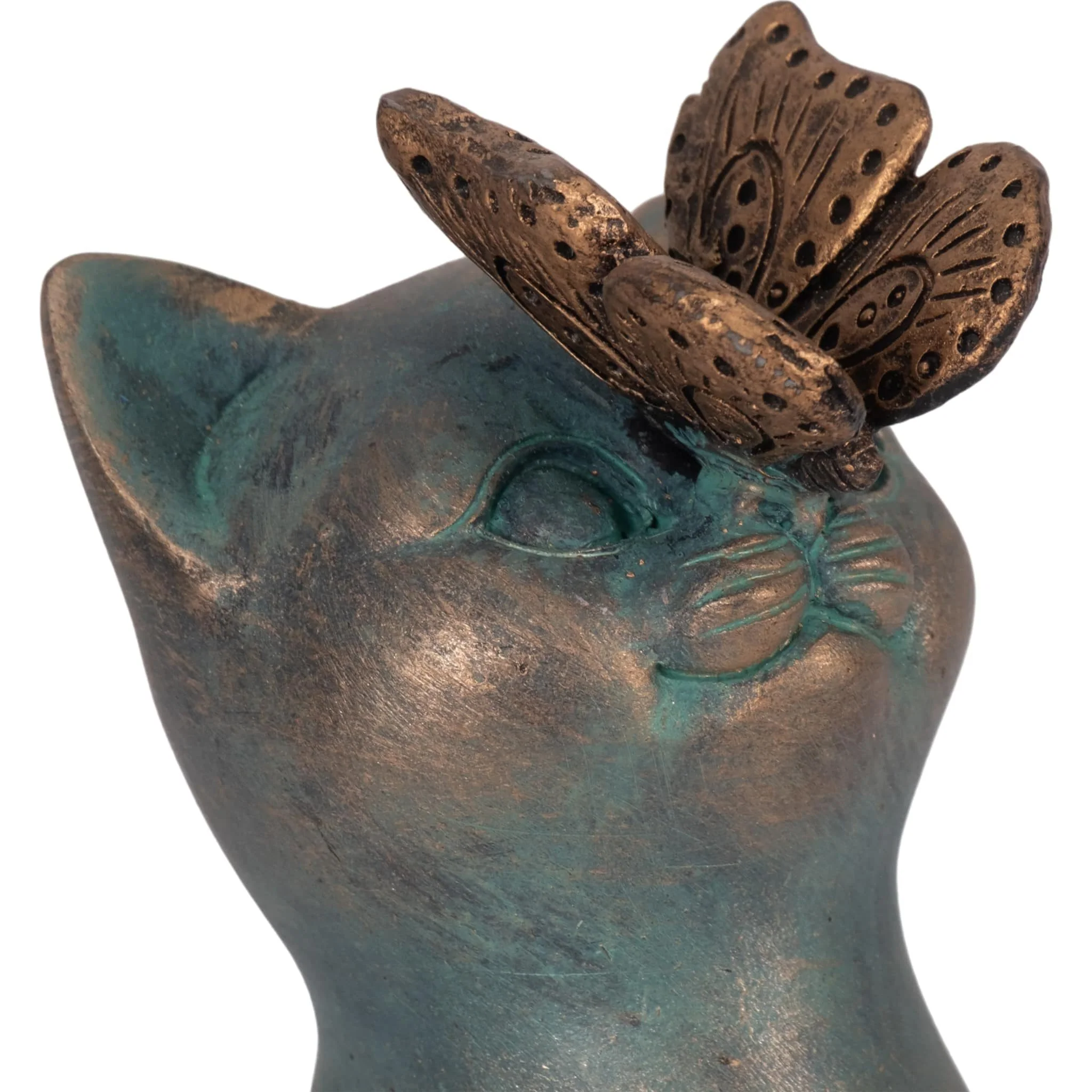 7" Cat With Butterfly On Nose, Multi - Image 5