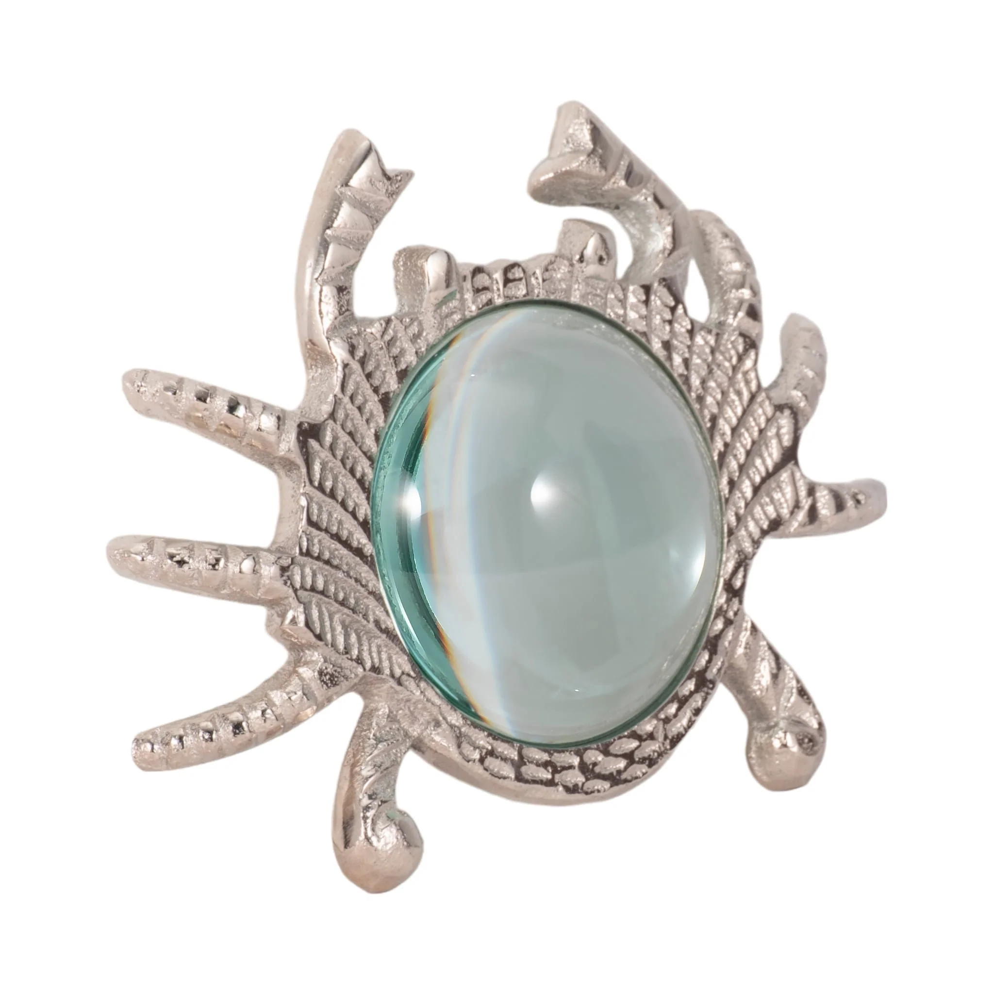 7" Crab Magnifying Glass, Silver - Image 3