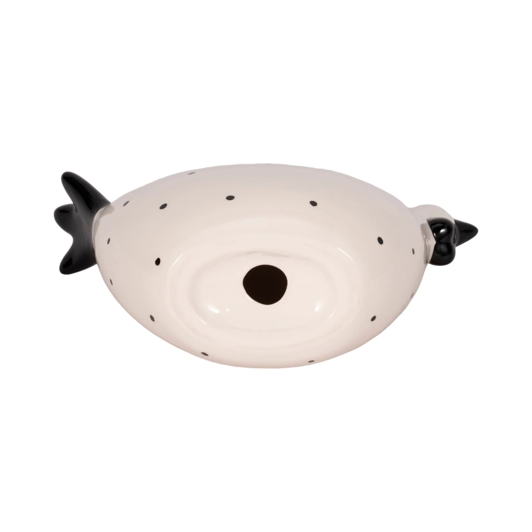 7" Dotted Rooster, White/black - Image 7