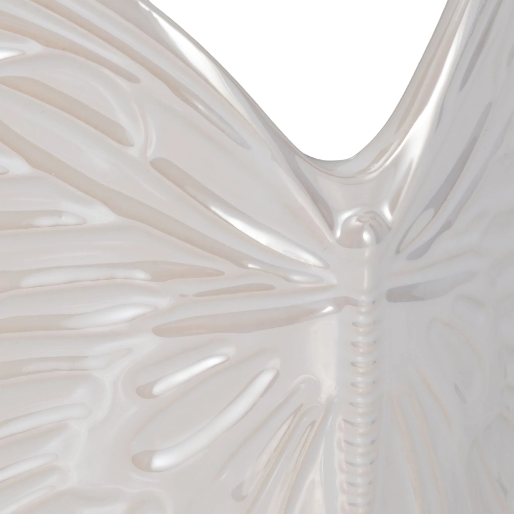7" Iridescent Butterfly Planter, Ivory - Image 4