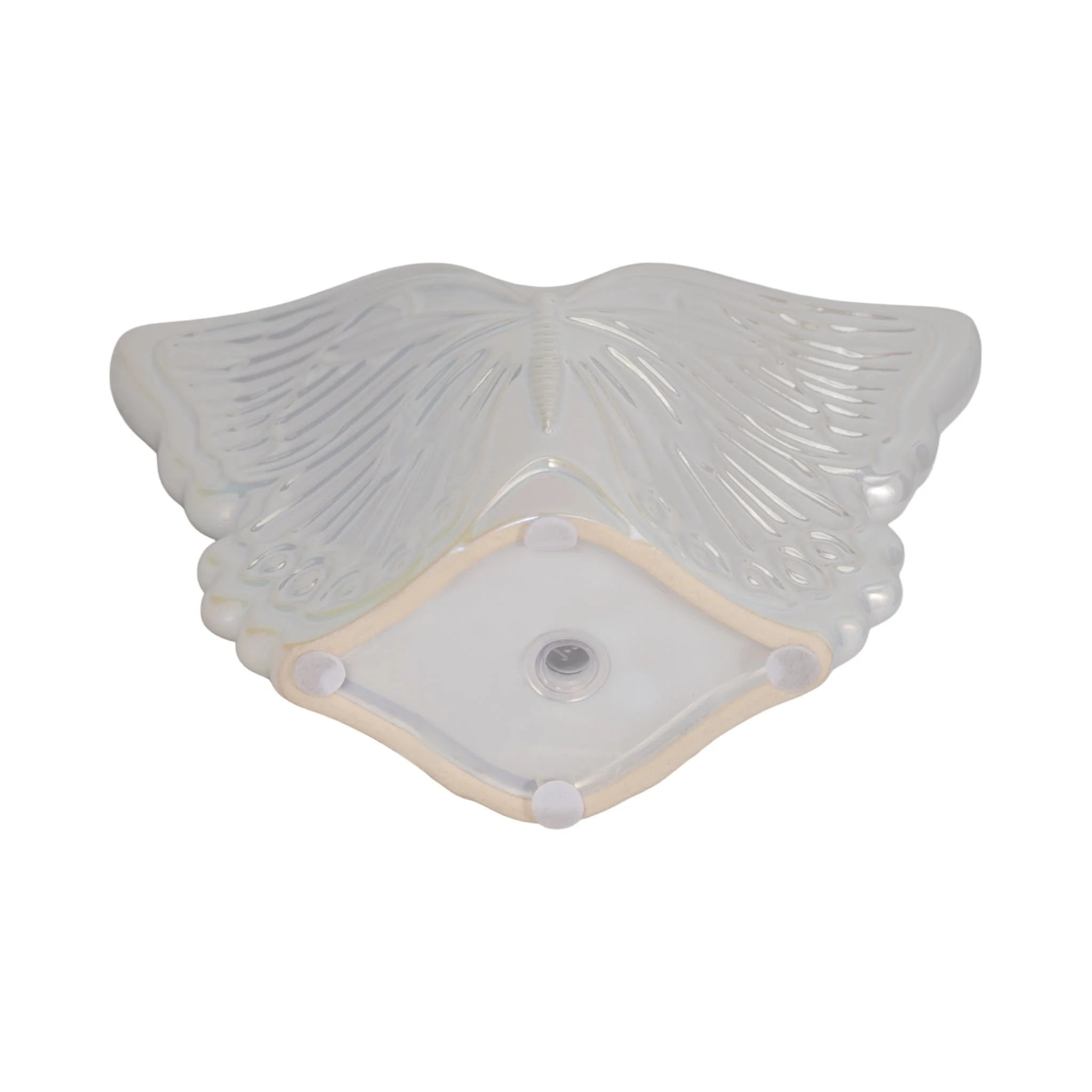 7" Iridescent Butterfly Planter, Ivory - Image 6