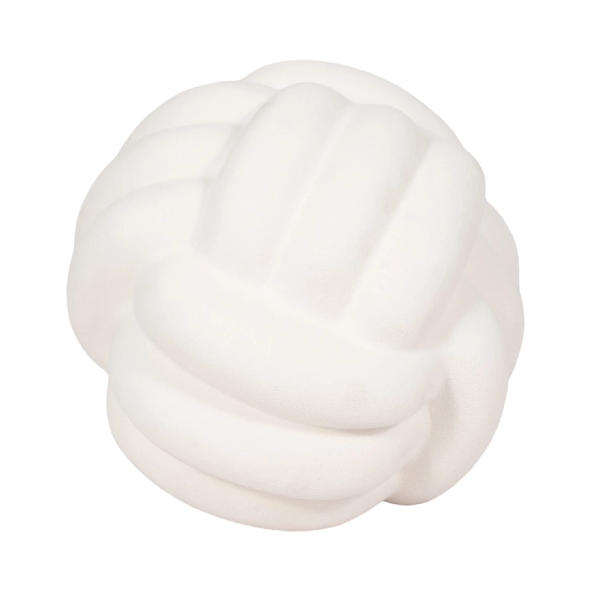 7" Knot Orb Rough Texture, White - Image 5