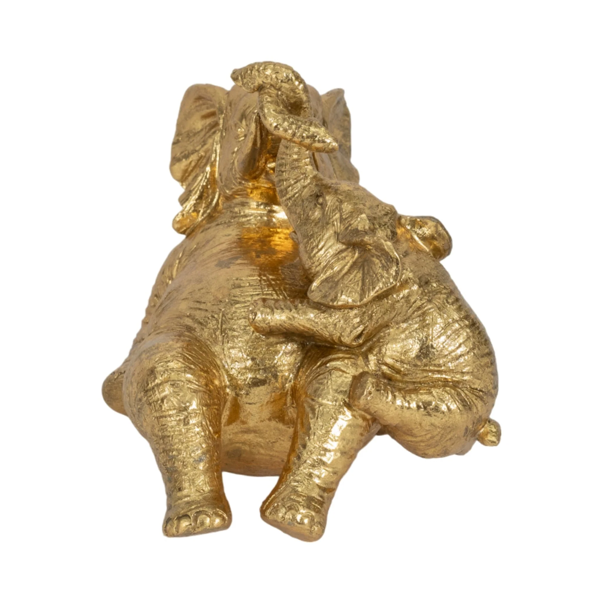7" Playful Elephants, Gold - Image 5