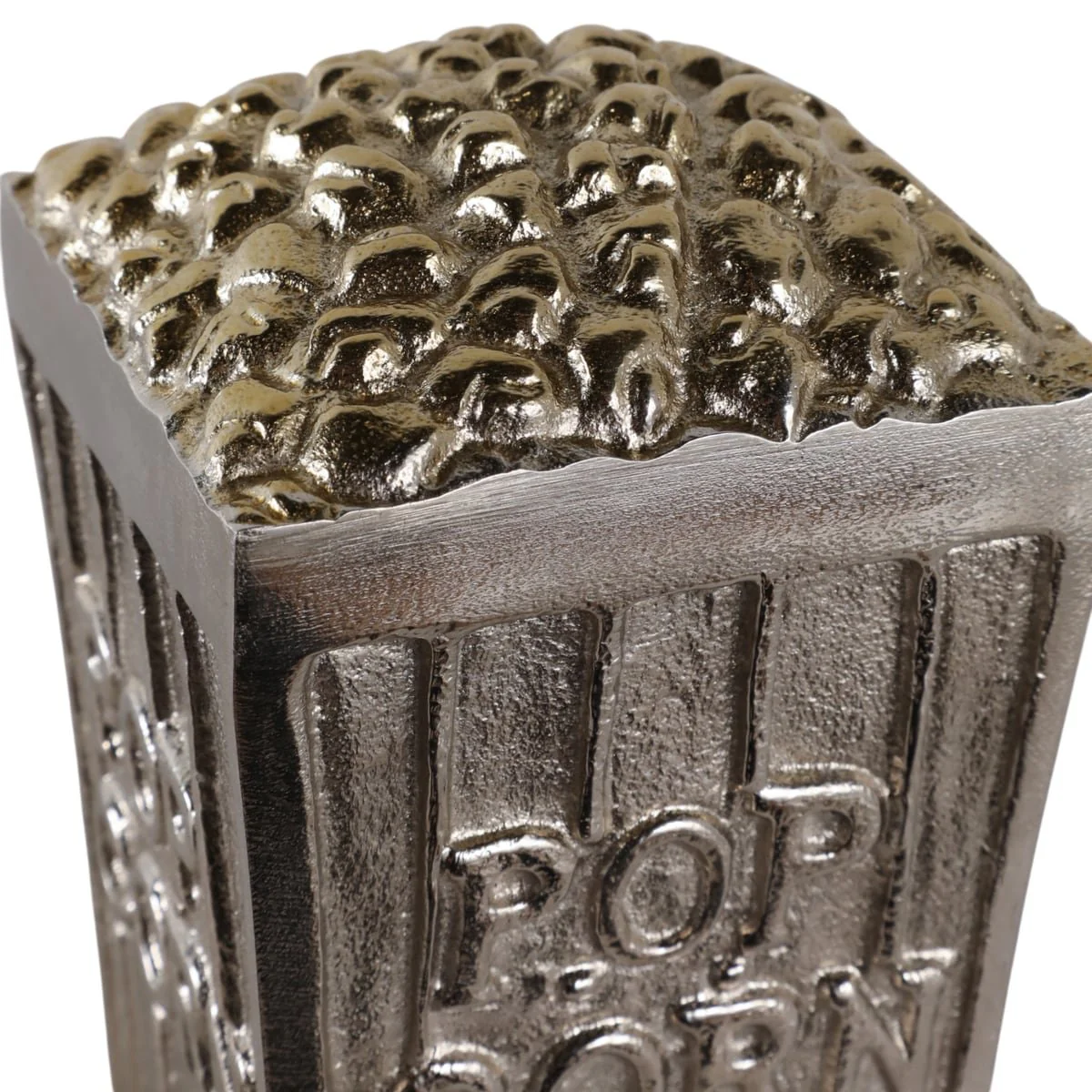 7" Popcorn Bucket, Silver/gold - Image 6