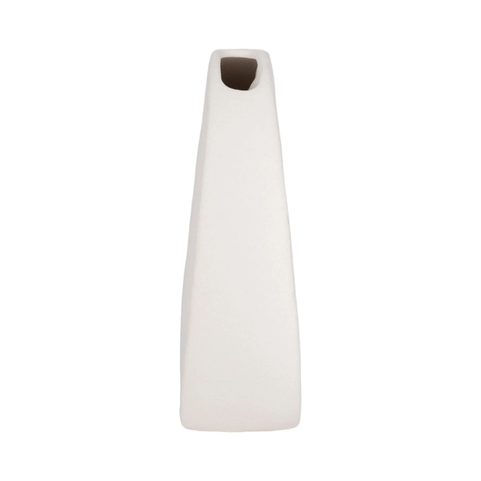 7" Rough Finish Open Cut-out With Vase Opening, Wh - Image 4
