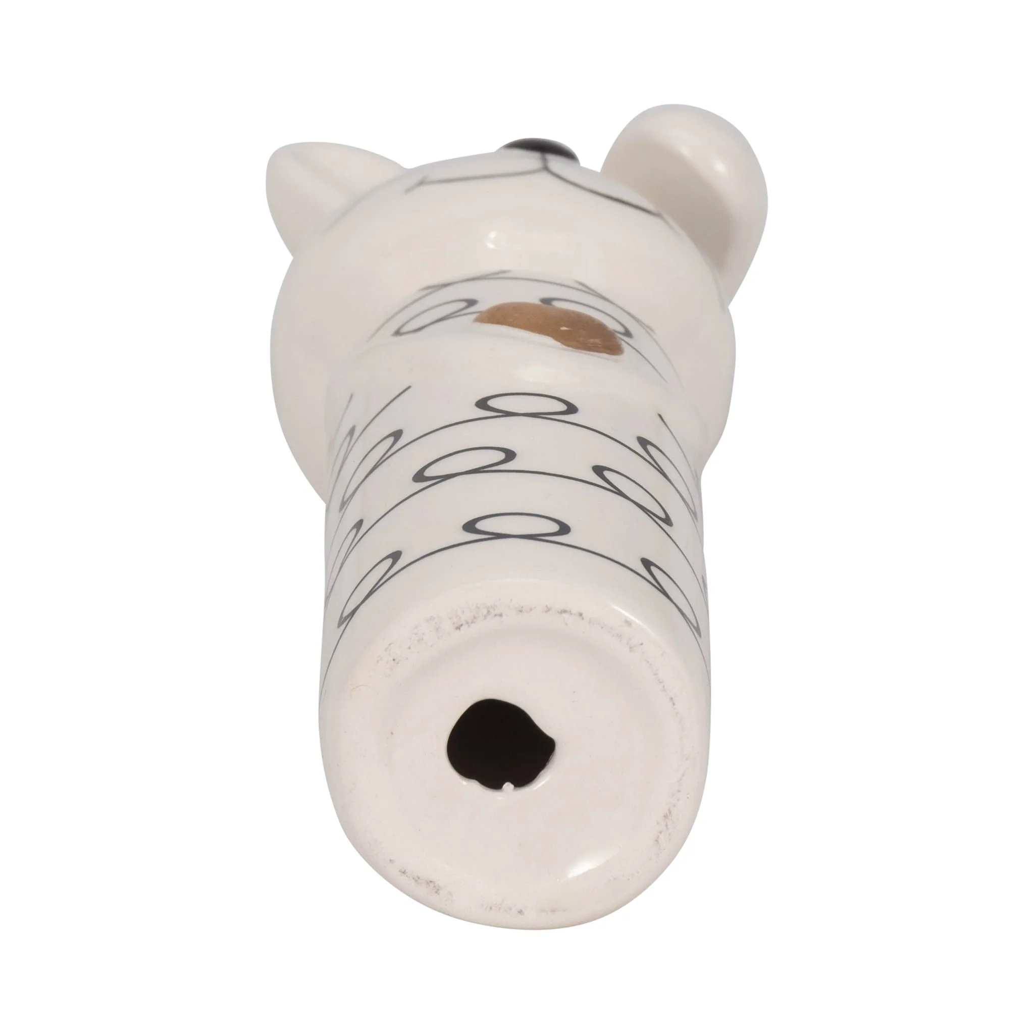 7" Squiggly Bunny With Gold Heart, White/black - Image 7
