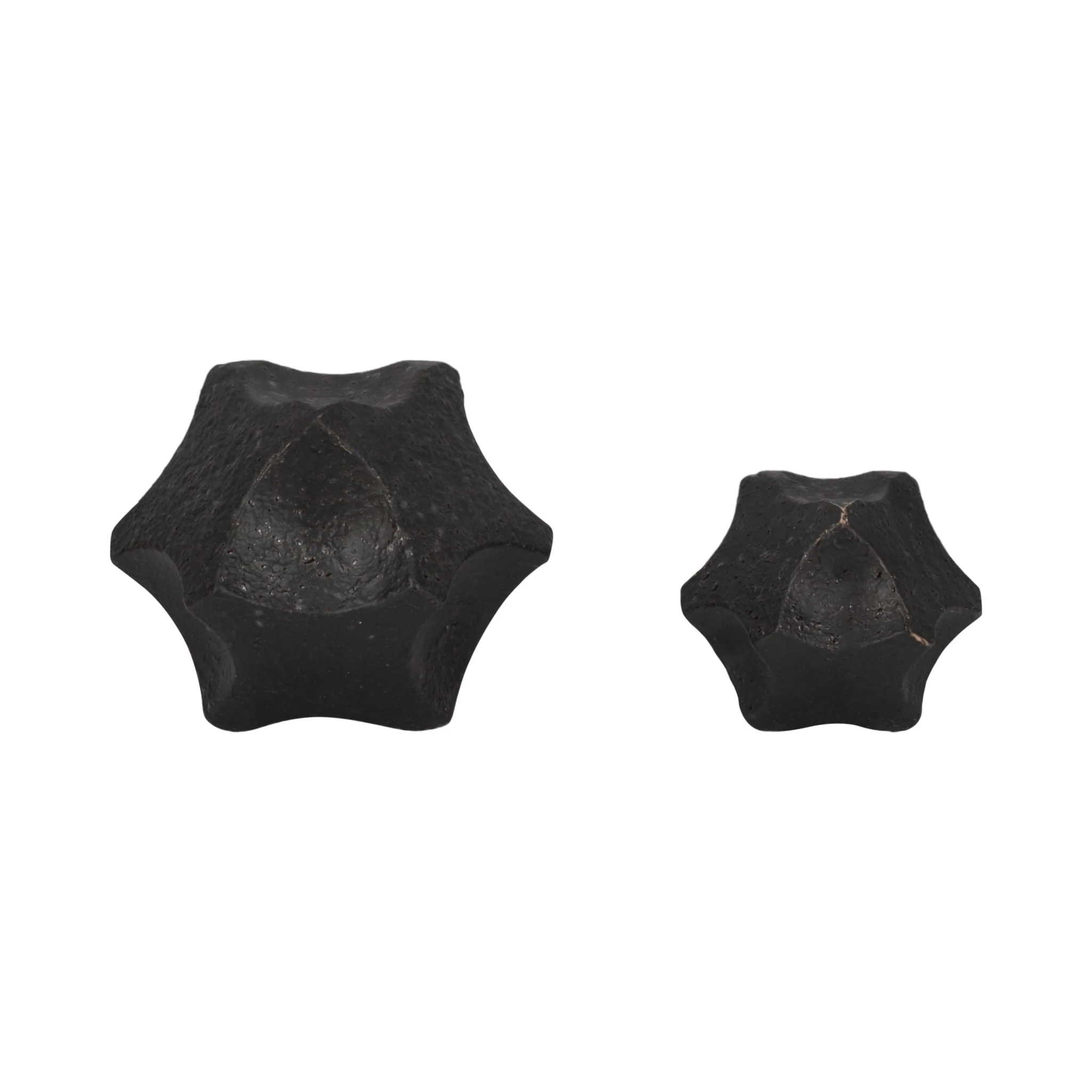 7" Textured Geometric Orb, Black - Image 7