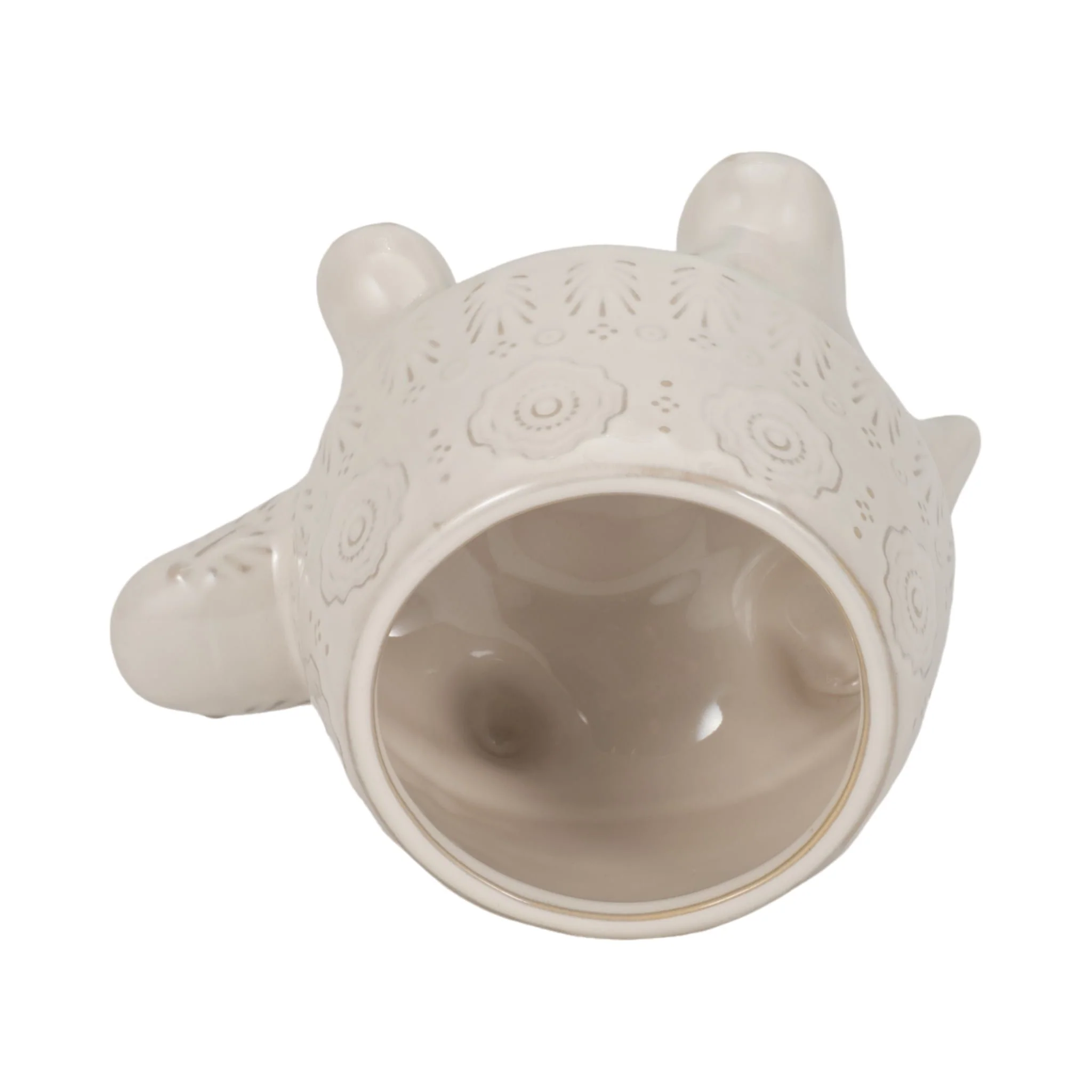 7" Turtle Planter, White - Image 7