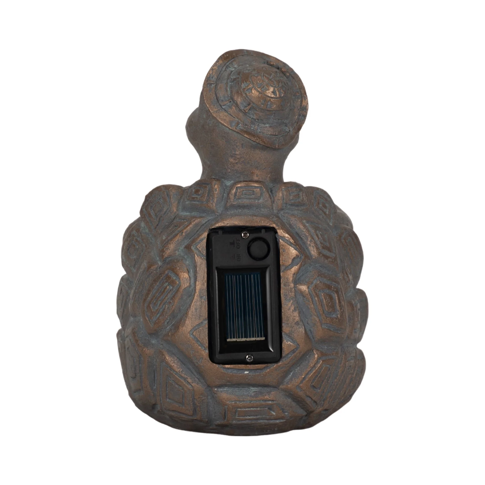 7" Turtle With Solar Orb, Antique Copper - Image 5
