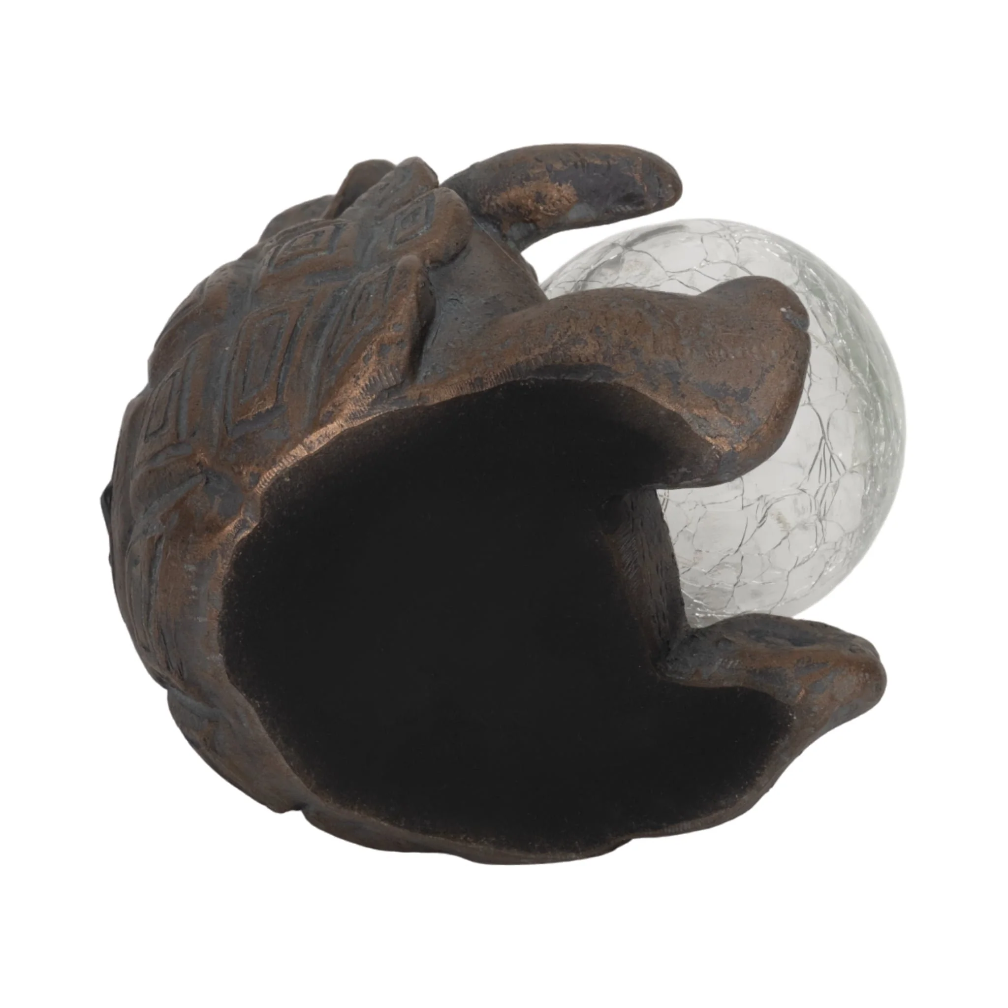 7" Turtle With Solar Orb, Antique Copper - Image 8