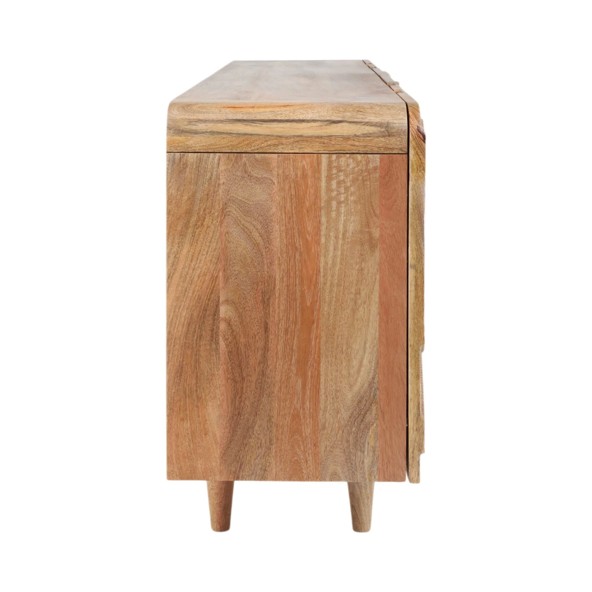 70x30" Flower Field Applique Cabinet, Natural/wht - Image 3