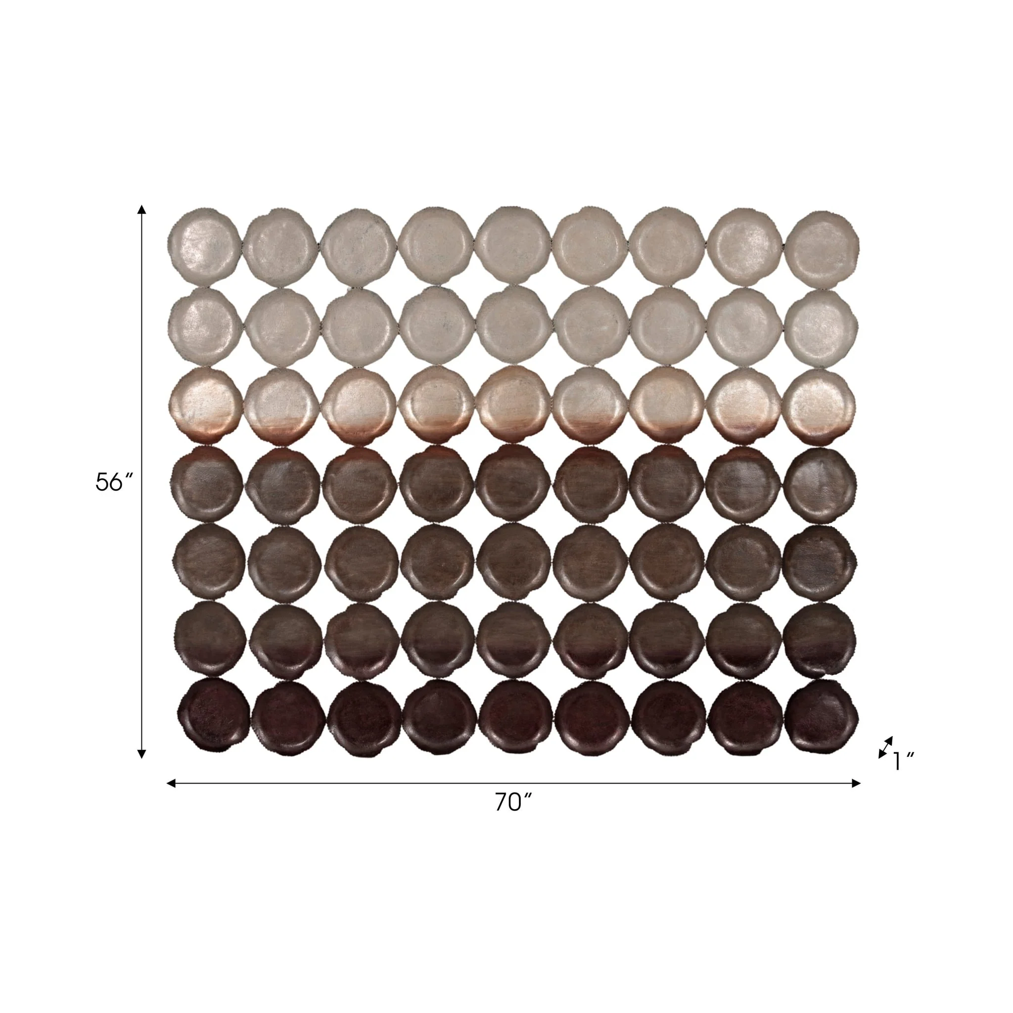 70x56 Metallic Ombre Wall Decor, Multi - Image 7