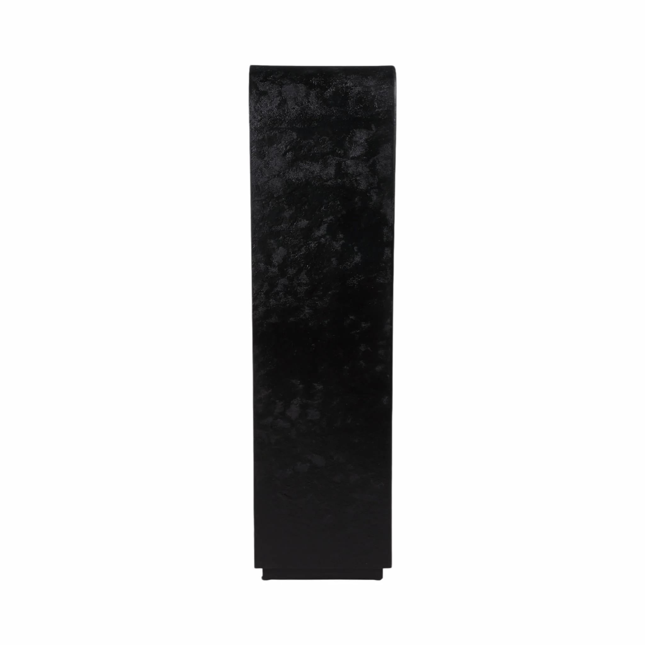 71" Open Cut-out Textured Bookshelf, Black - Image 3