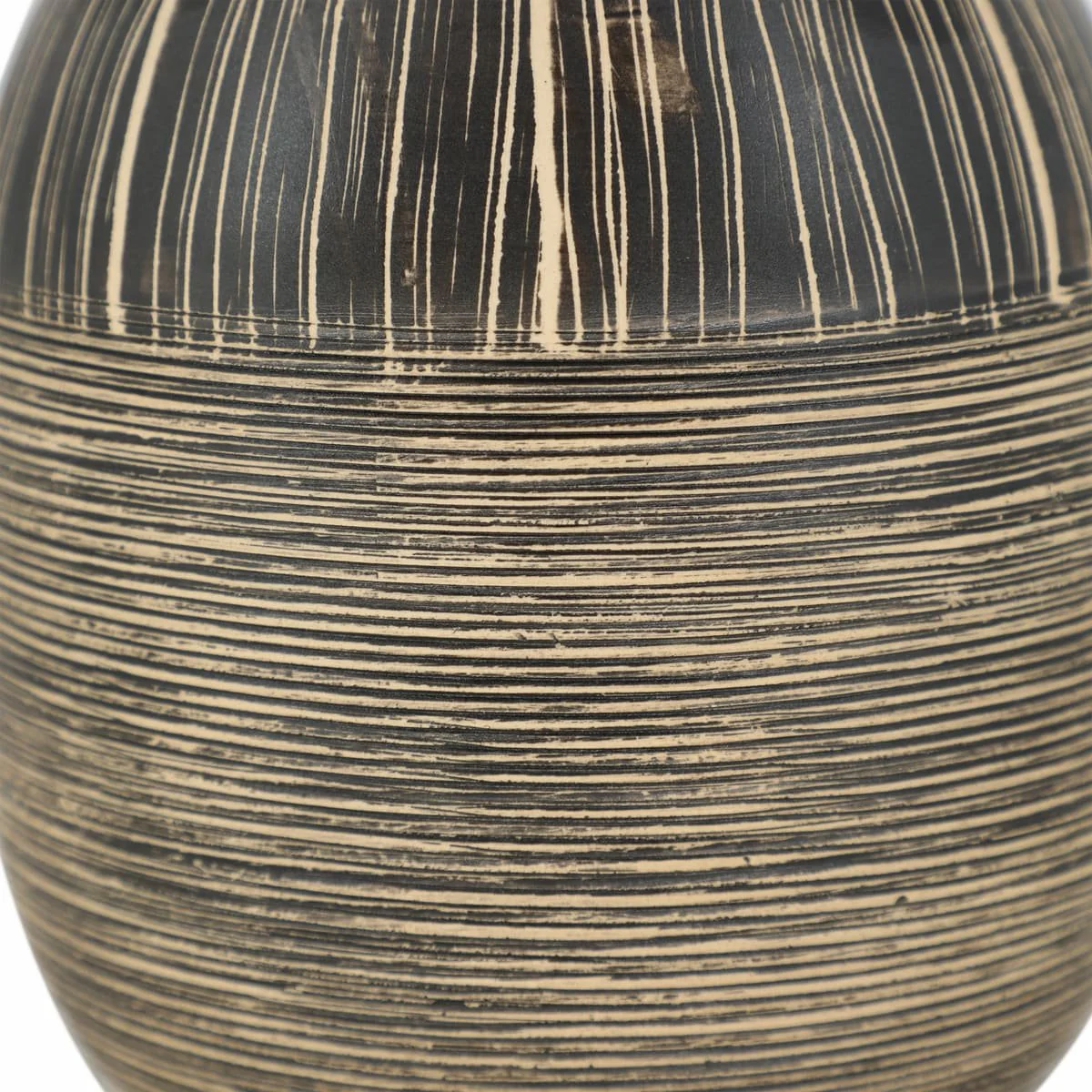 7"h Tribal Vase, Brown - Image 6