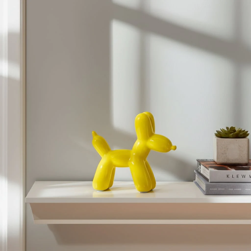 7"l Balloon Dog Animal, Yellow - Image 11