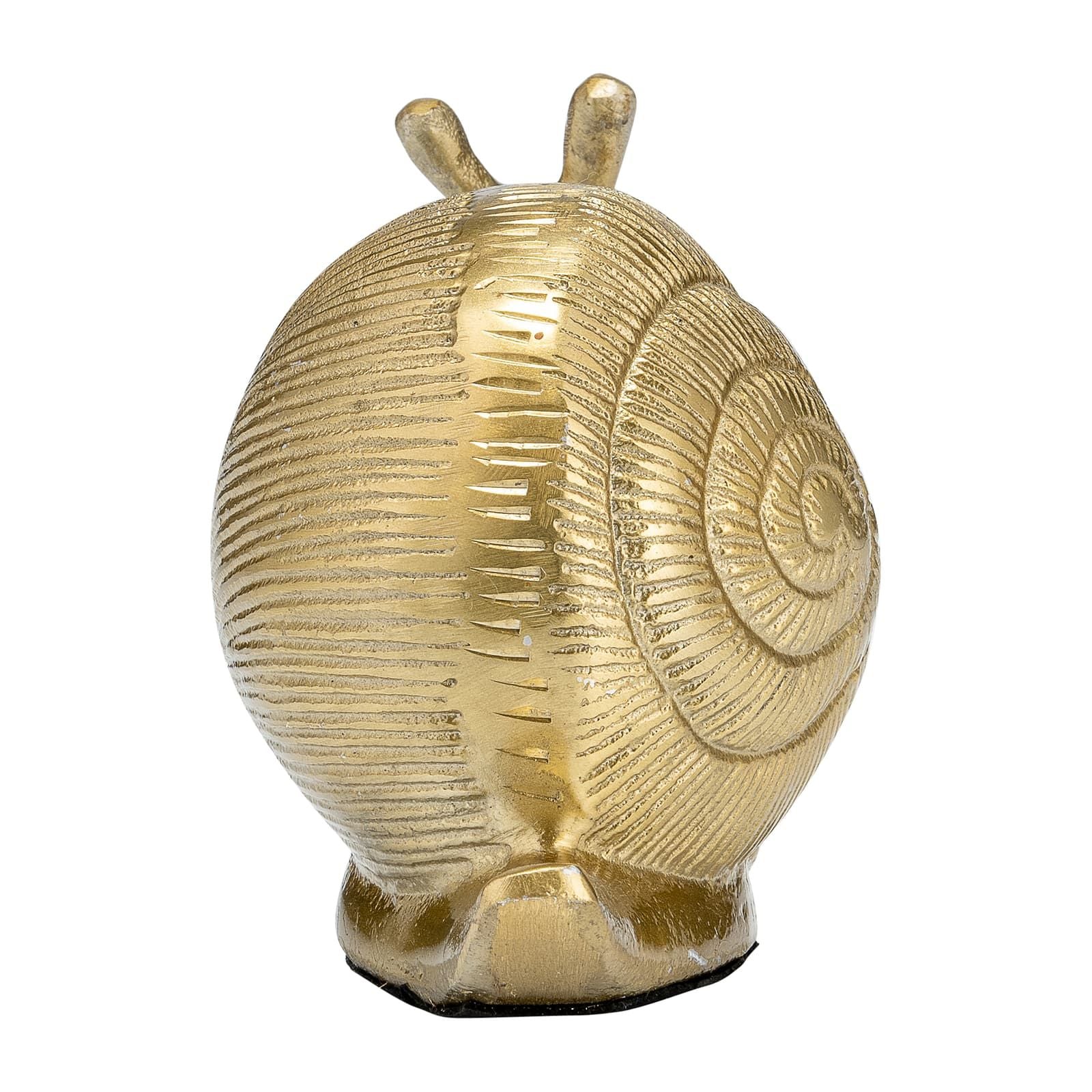 7"l Metal, Deco Snail, Gold - Image 4