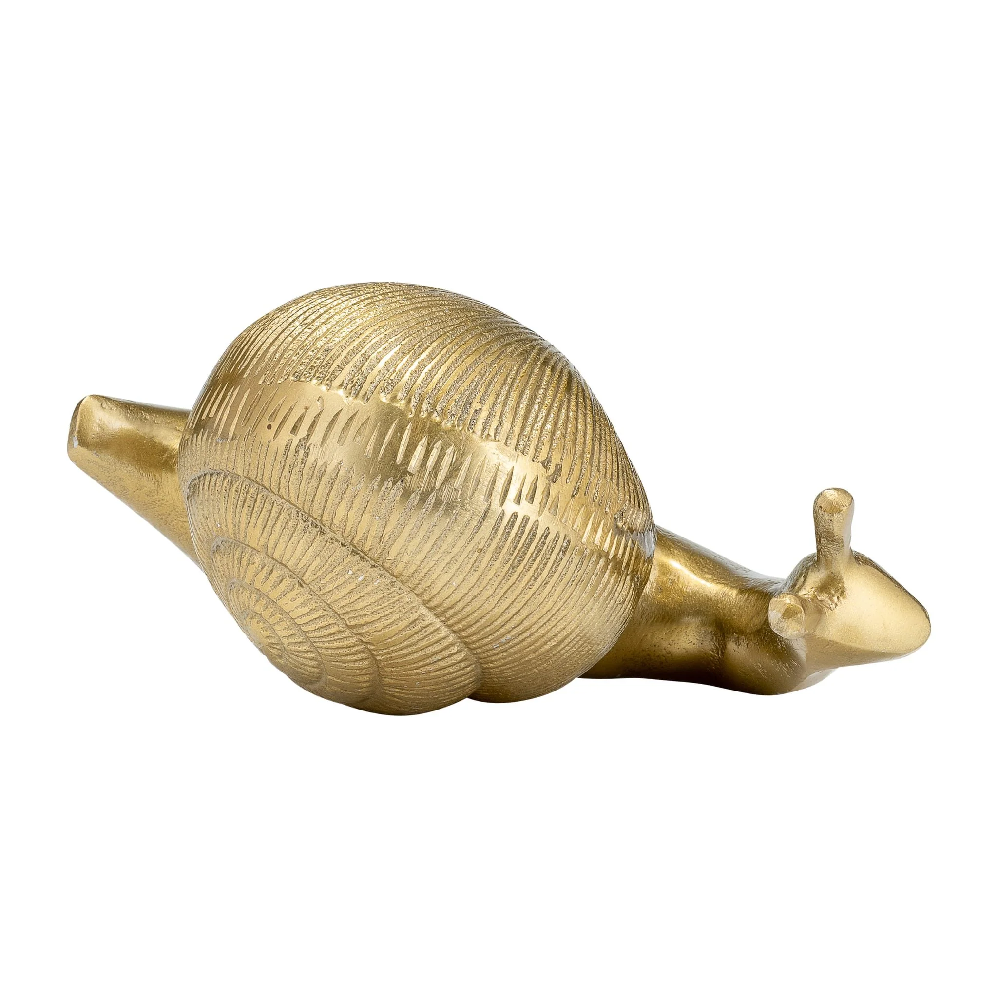 7"l Metal, Deco Snail, Gold - Image 6