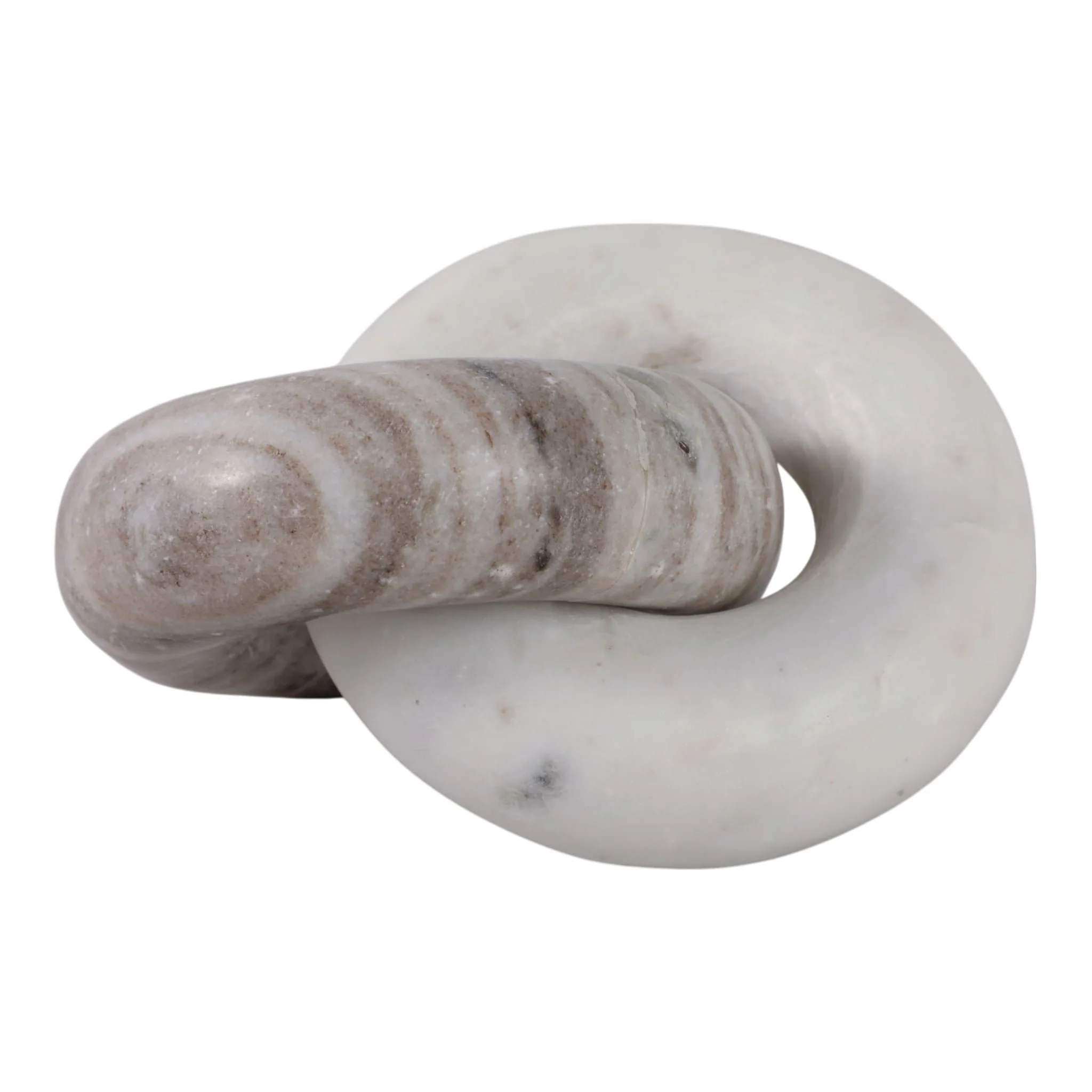 7x4" Double Ring Chain, Beige/white - Image 4
