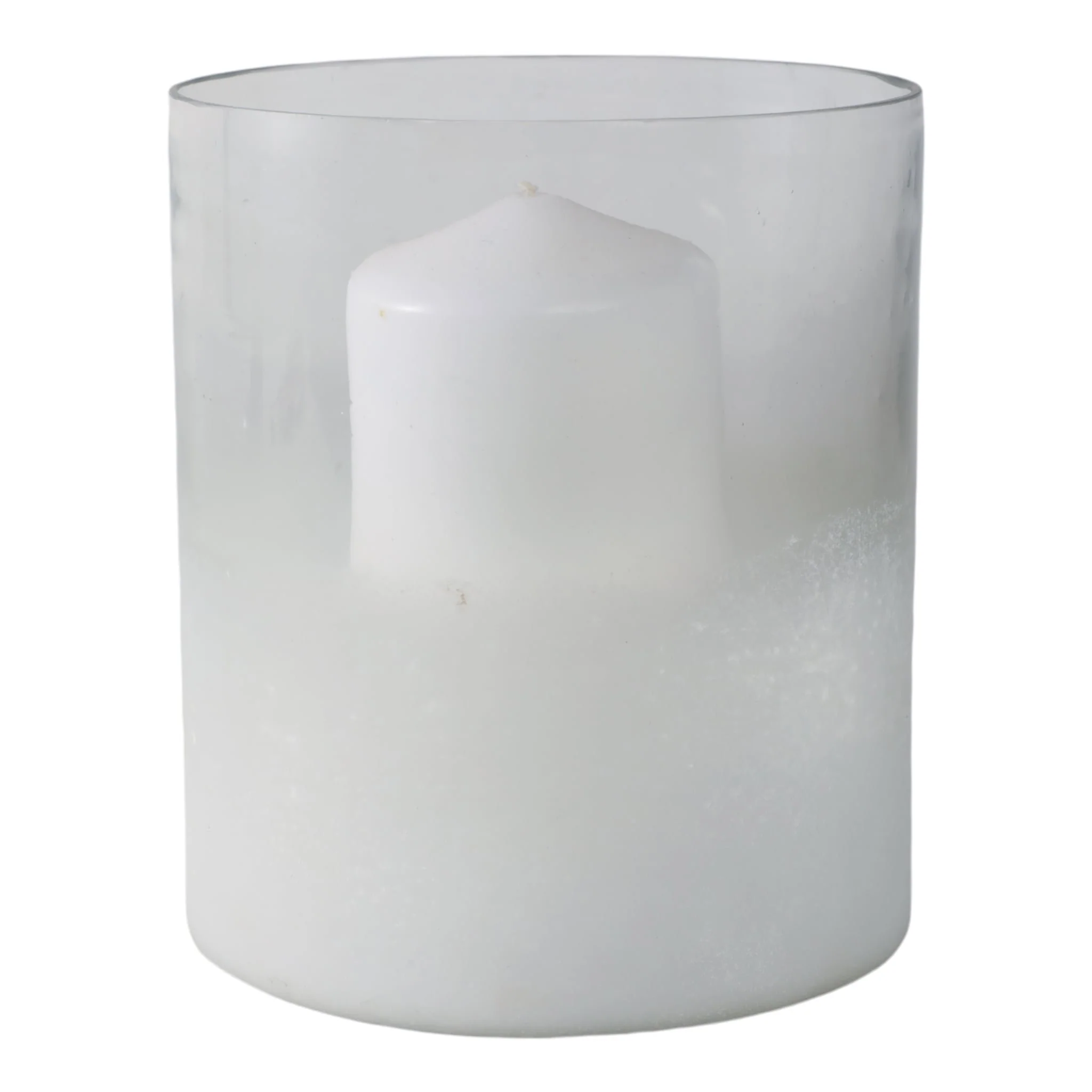 7x6" Frosted Bottom Hurricane, Clear - Image 2