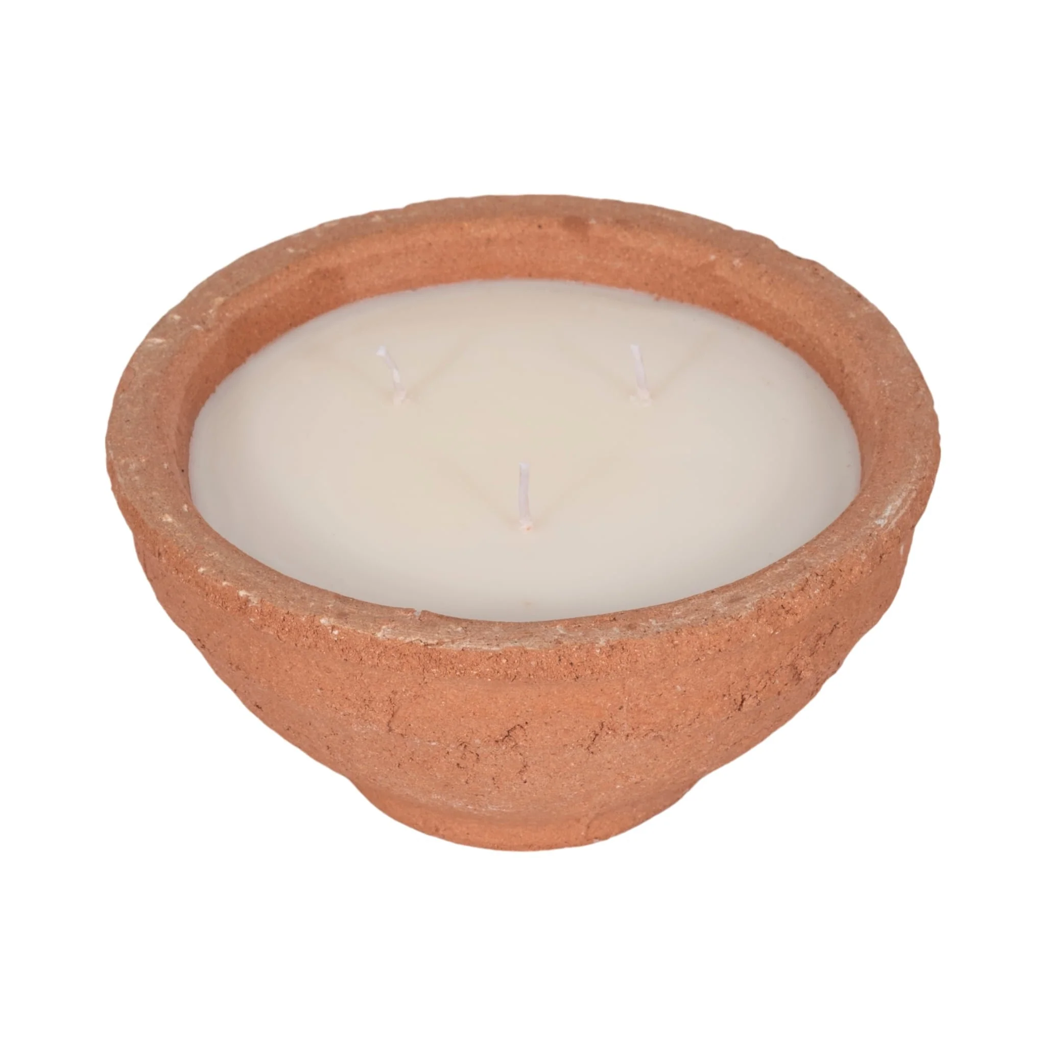 8" 16 Oz Tobacco Bowl Candle, Terracotta - Image 4