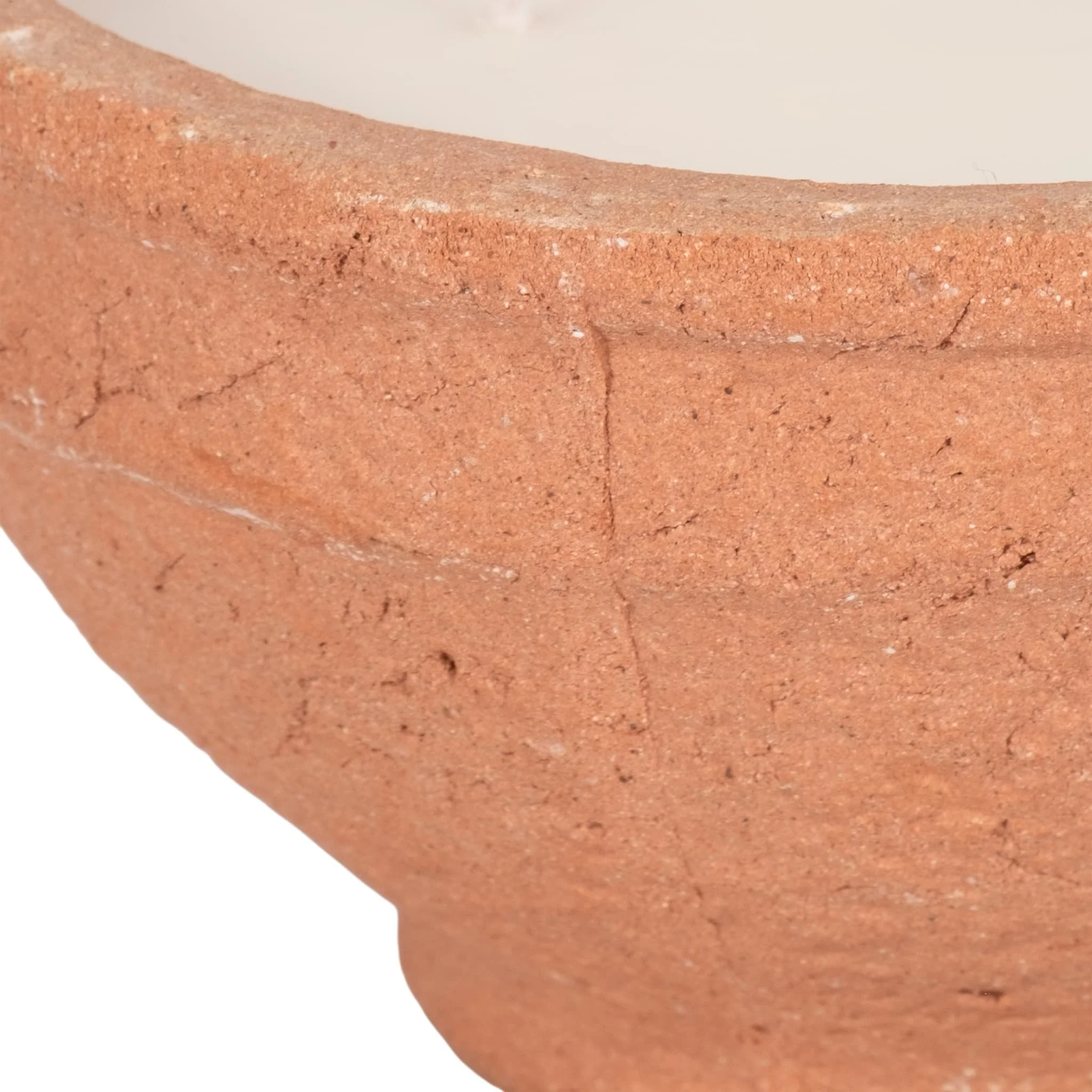 8" 16 Oz Tobacco Bowl Candle, Terracotta - Image 5