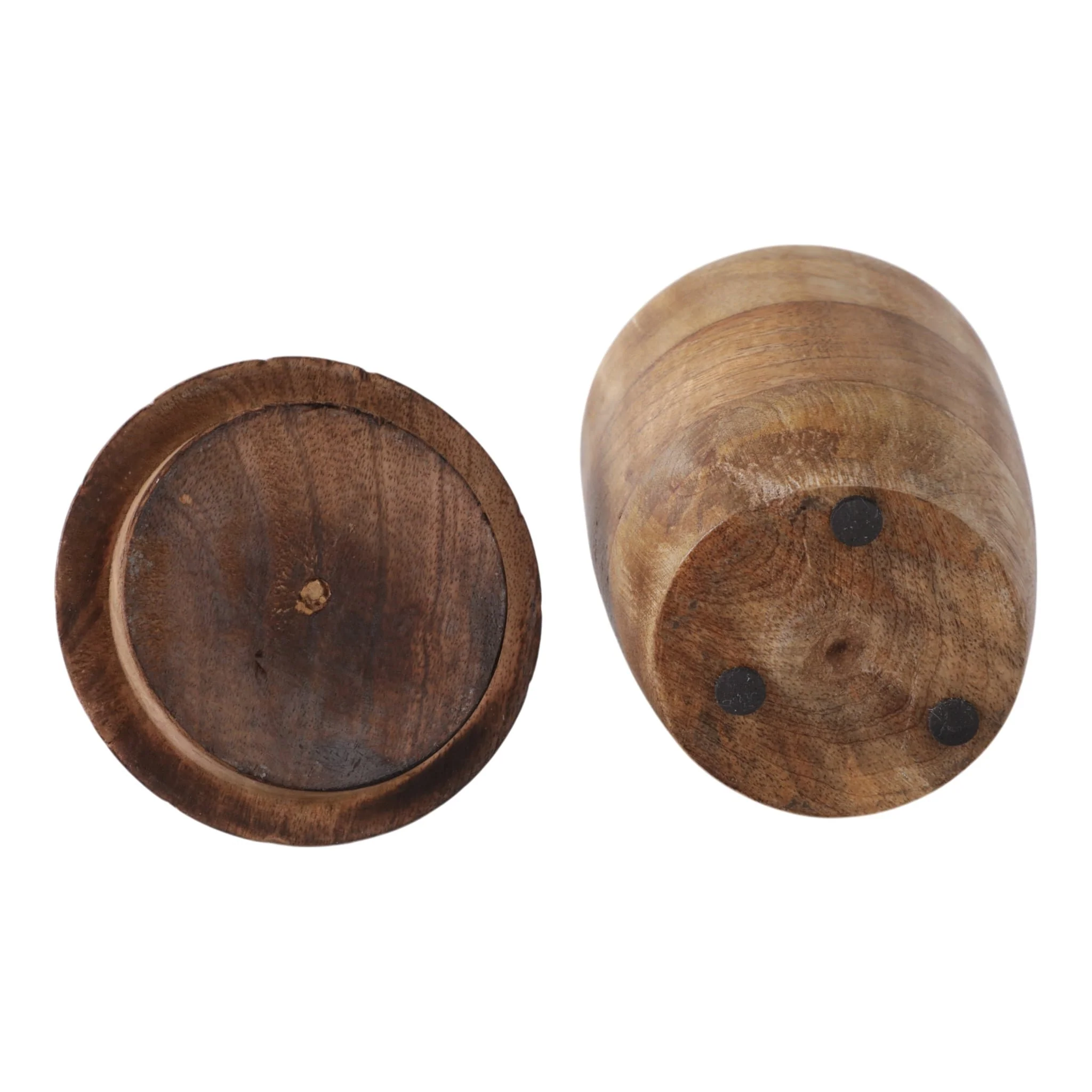 8" 7 Oz Balsam Fir Acorn Candle, Brown - Image 7
