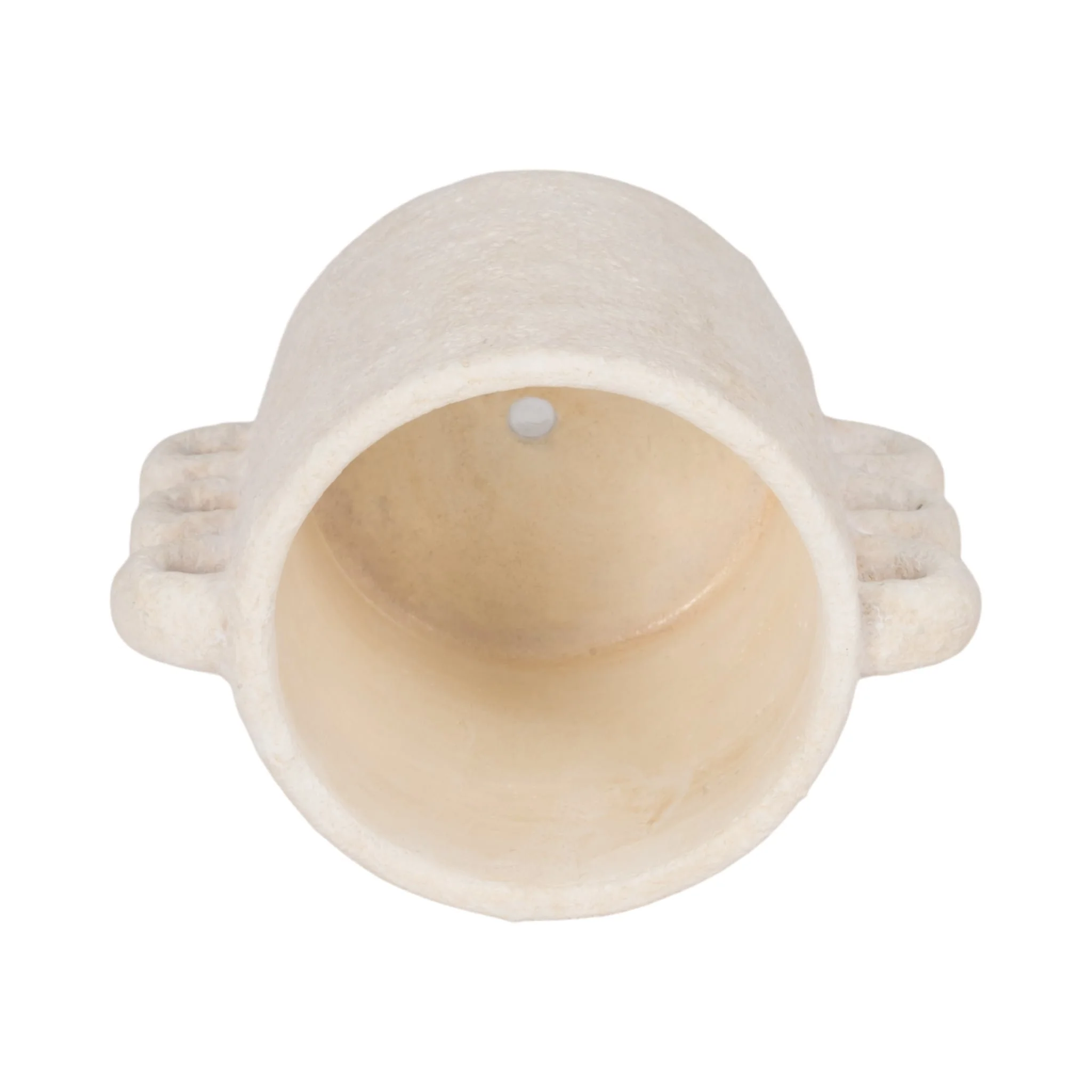 8" Arch Handle Planter, White - Image 6